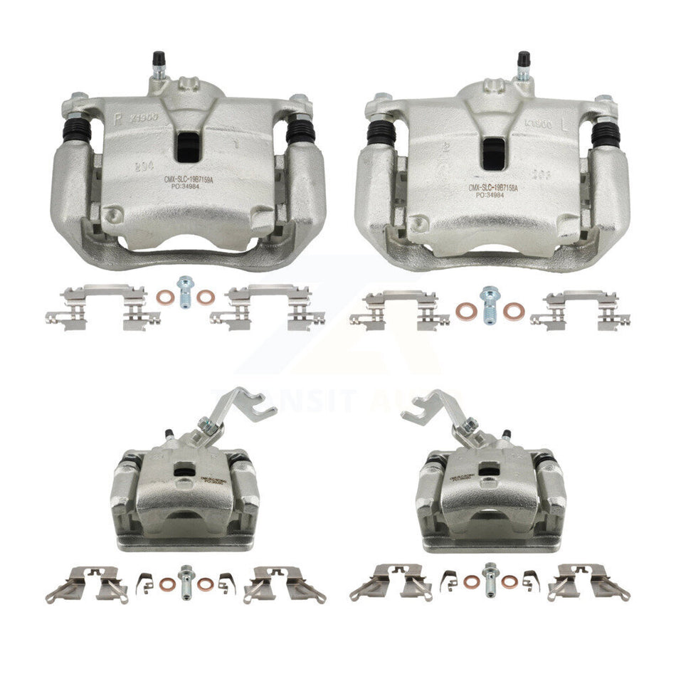Front Rear Brake Caliper Left Right (Driver Passenger) Kit For 2016-2018 Mazda CX-3 AWD KBC-100515