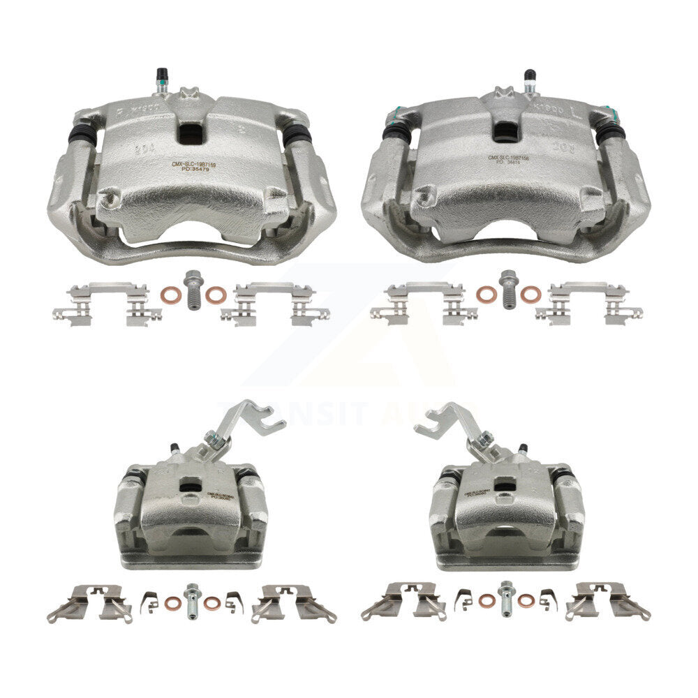 Front Rear Brake Caliper Left Right (Driver Passenger) Kit For 2016-2018 Mazda CX-3 FWD KBC-100516