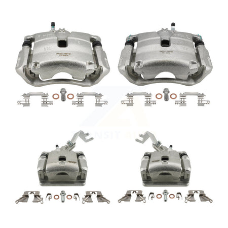 Front Rear Brake Caliper Left Right (Driver Passenger) Kit For 2016-2018 Mazda CX-3 FWD KBC-100516