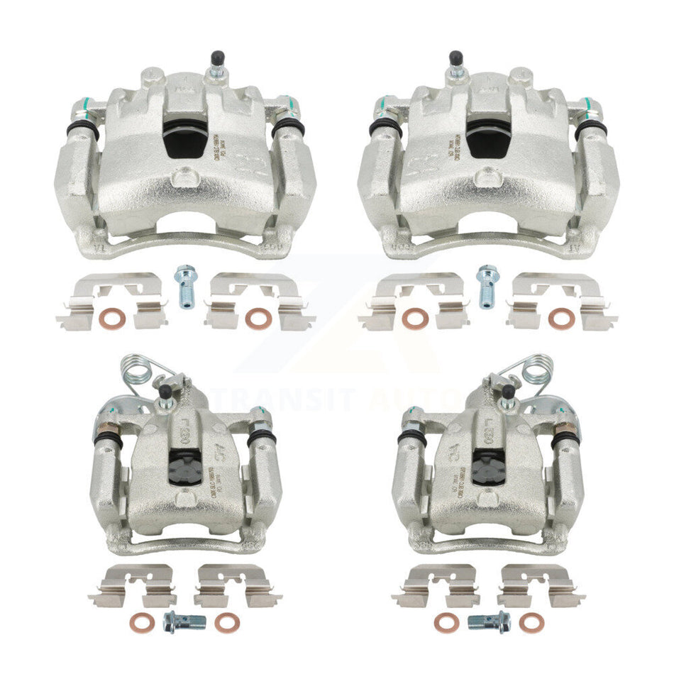 Front Rear Disc Brake Caliper Assembly Left Right Side (Driver Passenger) Kit For 2012-2016 Hyundai Accent KBC-100527 by CMX