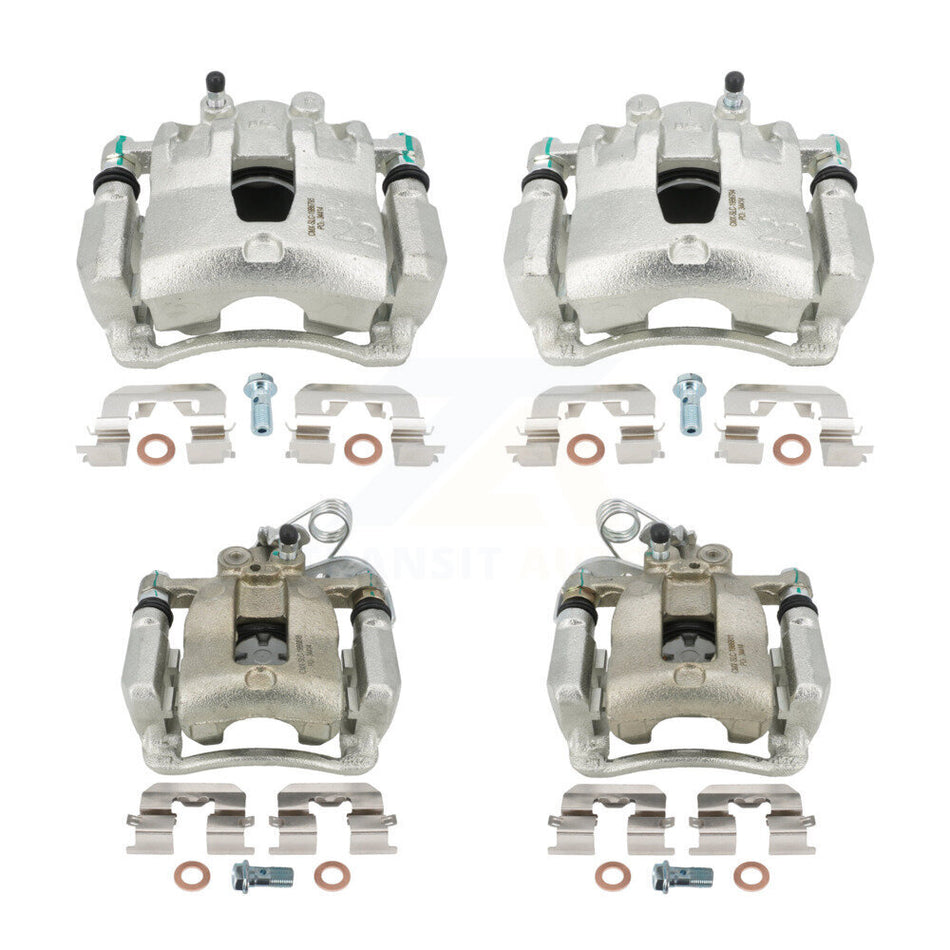 Front Rear Disc Brake Caliper Assembly Left Right Side (Driver Passenger) Kit For 2012-2017 Kia Rio KBC-100528