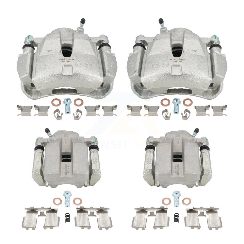 Front Rear Disc Brake Caliper Assembly Left Right Side (Driver Passenger) Kit For Toyota RAV4 KBC-100549 by CMX