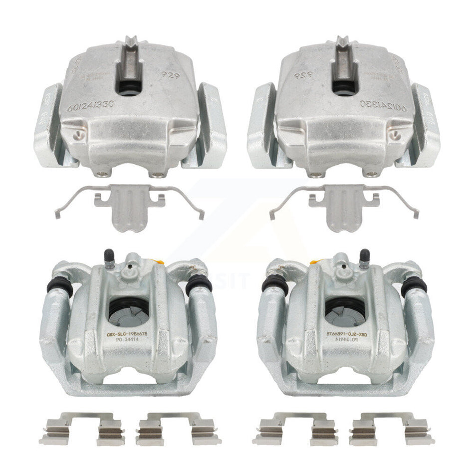 Front Rear Disc Brake Caliper Assembly Left Right Side (Driver Passenger) Kit For BMW 528i xDrive KBC-100563 by CMX