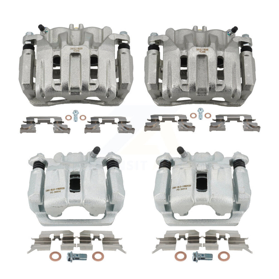 Front Rear Brake Caliper Left Right Driver Passenger Side Kit For 2005-2010 Honda Odyssey KBC-100569
