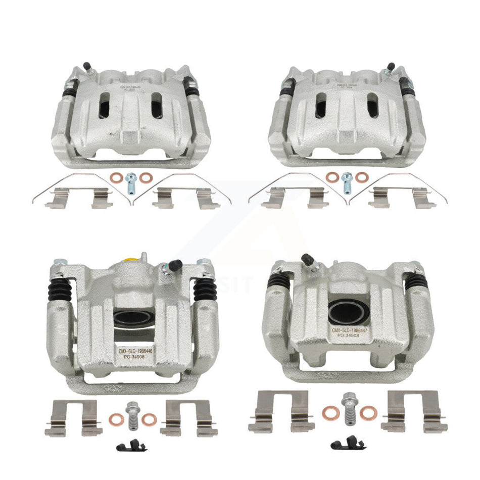 Front Rear Brake Caliper Left Right Driver Passenger Side Kit For 2011-2017 Honda Odyssey KBC-100597