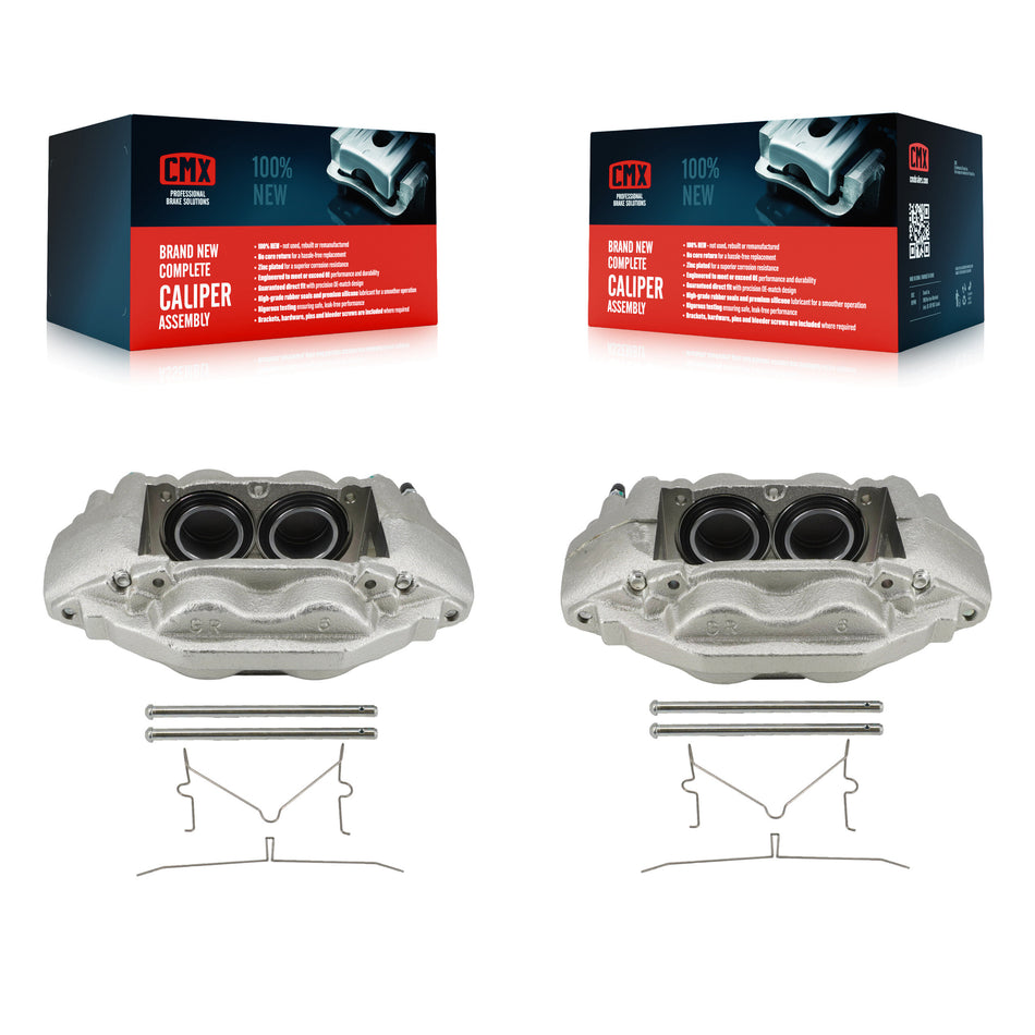 Front Disc Brake Caliper Left Right Side (Driver Passenger) Kit For Toyota Tundra Sequoia KBC-100615