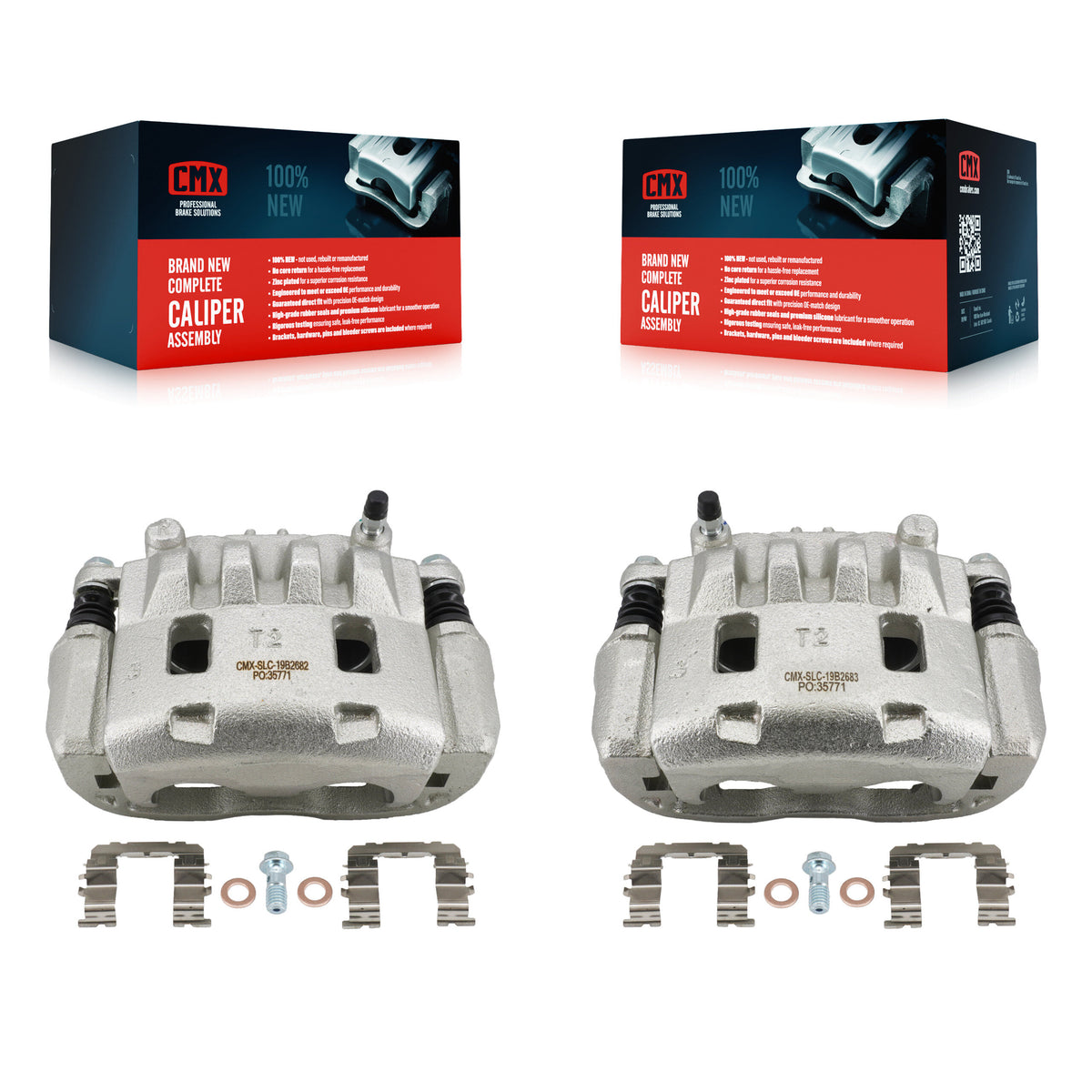 Front Brake Caliper Left Right (Driver Passenger) Kit For Subaru Impreza Legacy Saab 9-2X KBC-100616