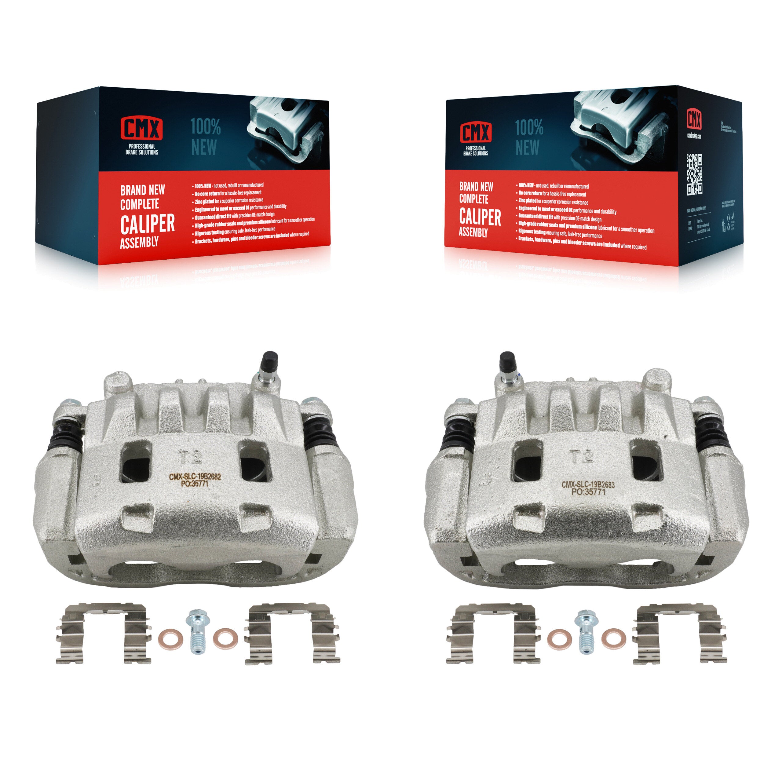 Front Brake Caliper Left Right (Driver Passenger) Kit For Subaru Impreza Legacy Saab 9-2X KBC-100616
