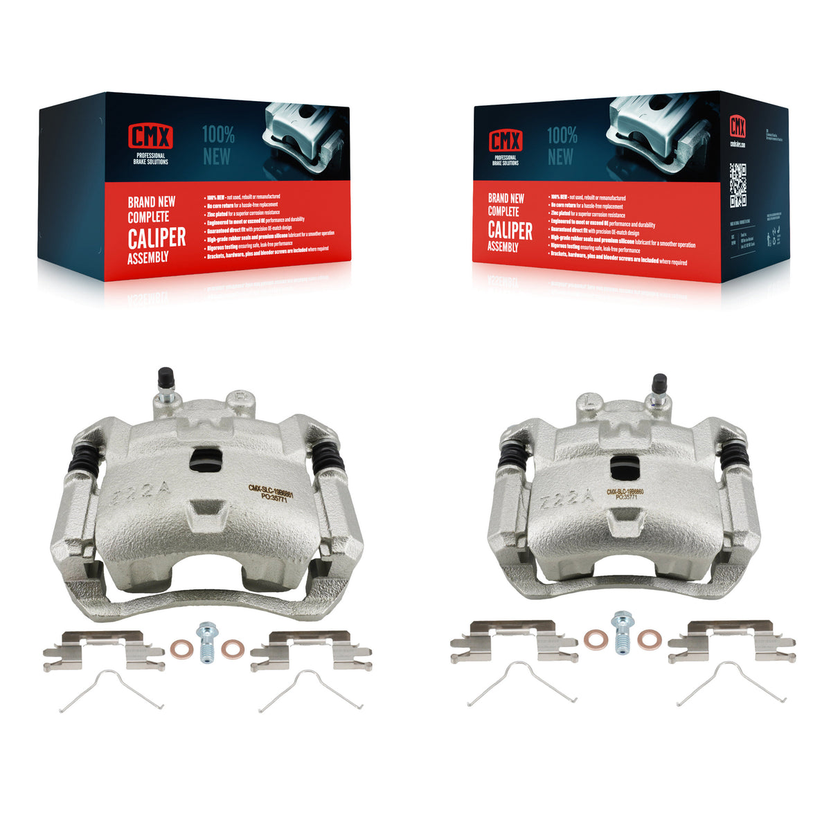 Front Brake Caliper Left Right Side (Driver Passenger) Kit For Nissan Micra Versa Note KBC-100617
