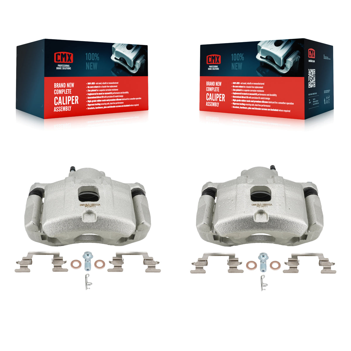 Front Disc Brake Caliper Kit For 2007-2012 Dodge Caliber With 276mm Diameter Rotor KBC-100619