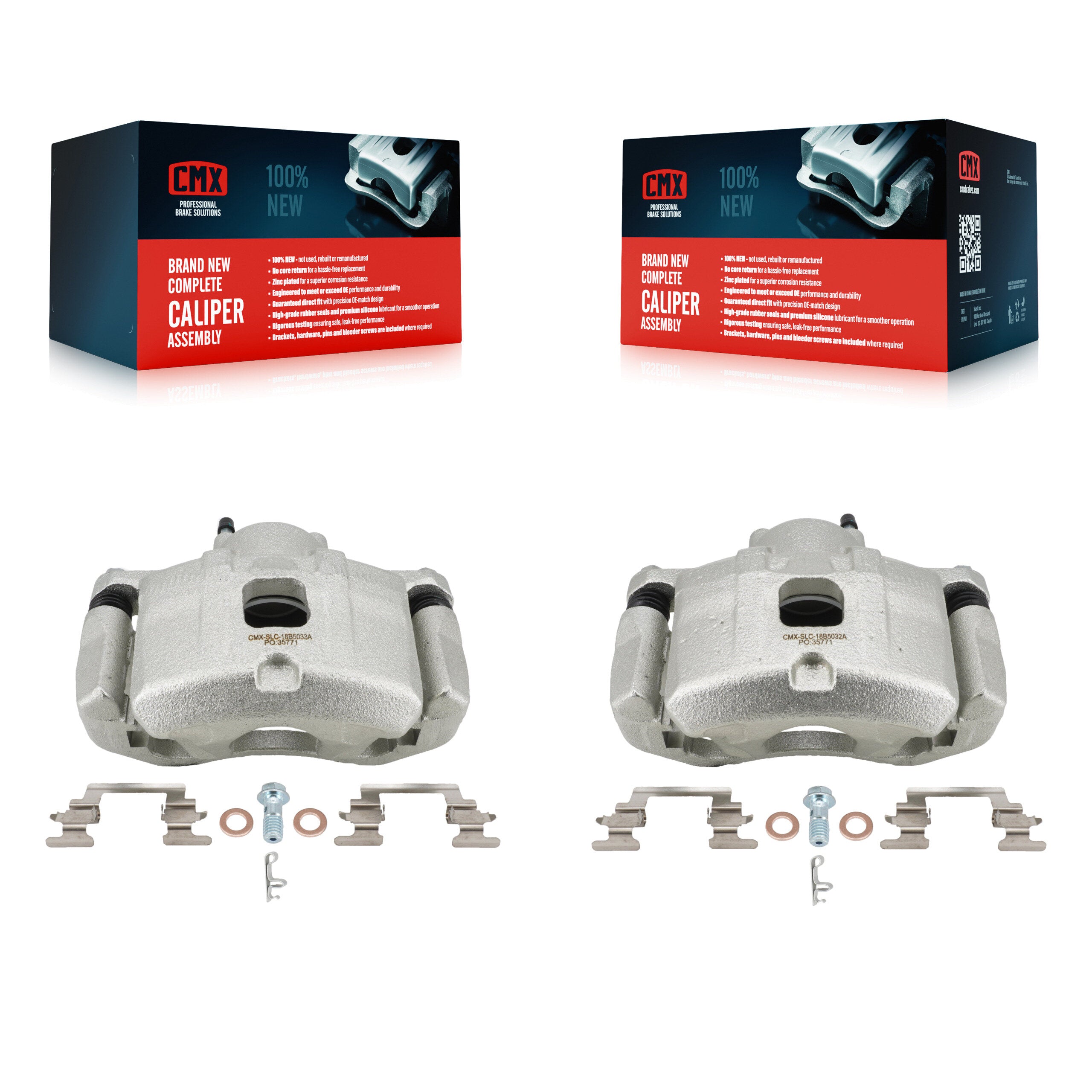 Front Disc Brake Caliper Kit For 2007-2012 Dodge Caliber With 276mm Diameter Rotor KBC-100619
