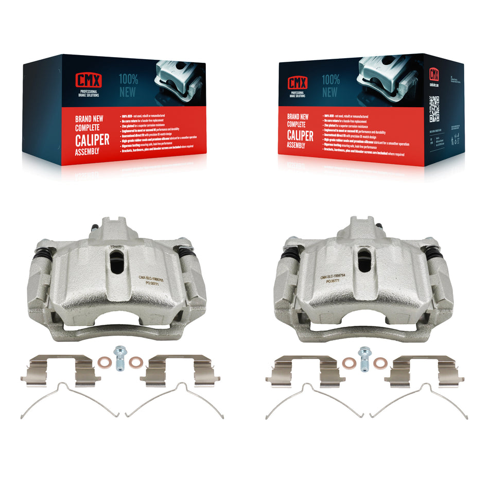 Front Disc Brake Caliper Assembly Left Right Side (Driver Passenger) Kit For Honda Civic KBC-100622