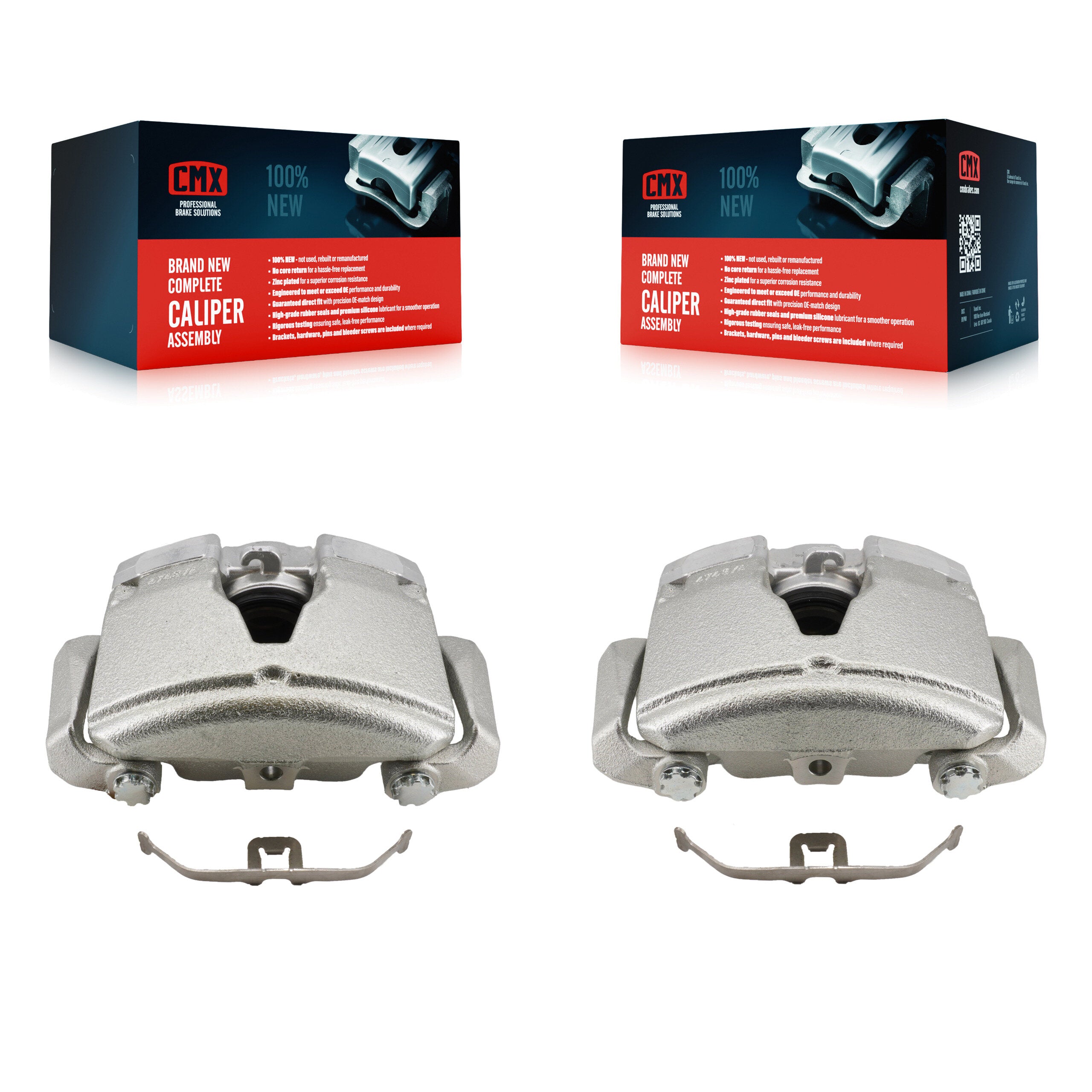 Front Brake Caliper Left Right Side (Driver Passenger) Kit For Audi A4 Quattro A5 allroad KBC-100623