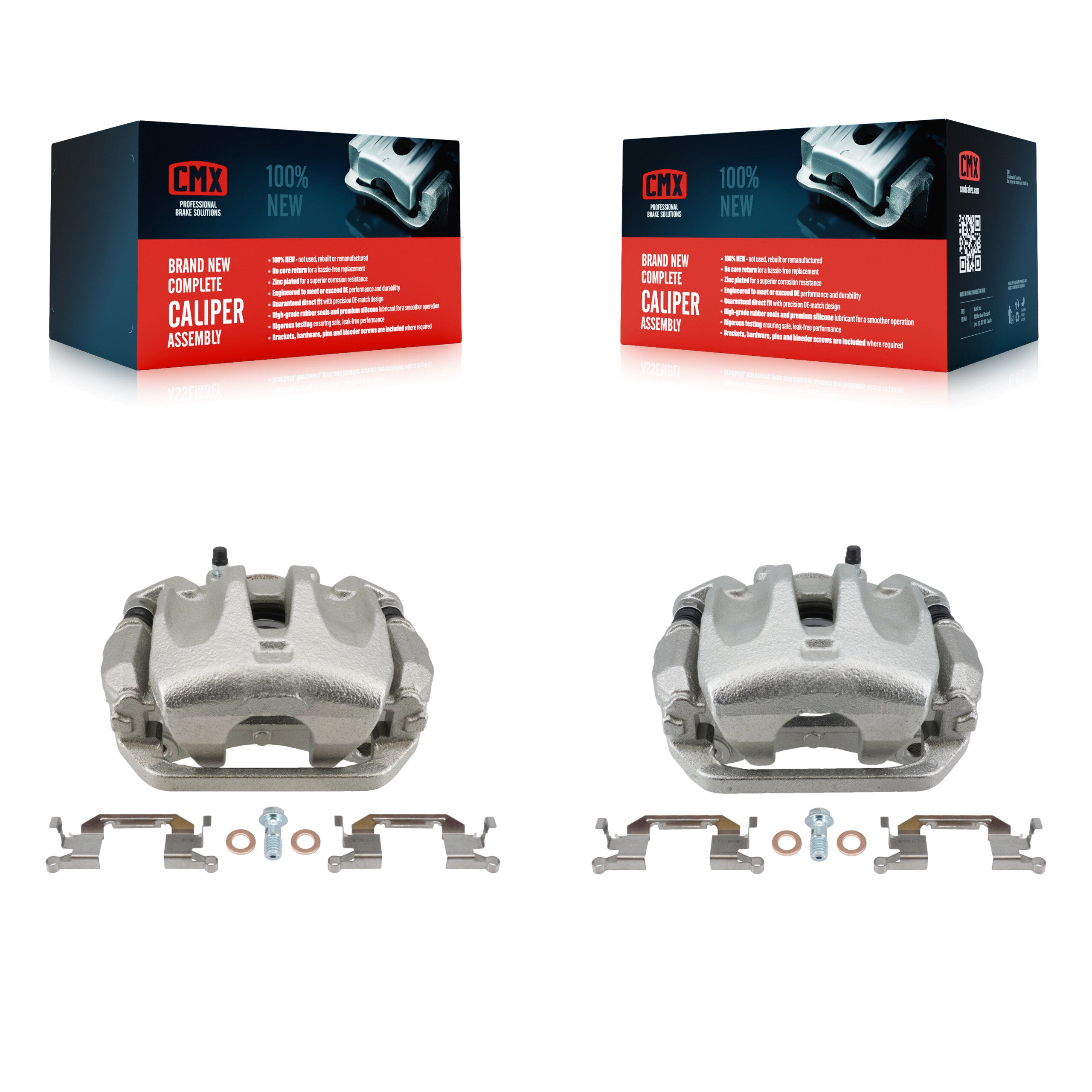Front Disc Brake Caliper Left Right Side (Driver Passenger) Kit For Nissan Murano KBC-100643
