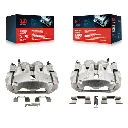 Front Brake Caliper Kit For 2014-2021 Ram ProMaster 2500 3500 1500 With Solid Rear Rotors KBC-100647
