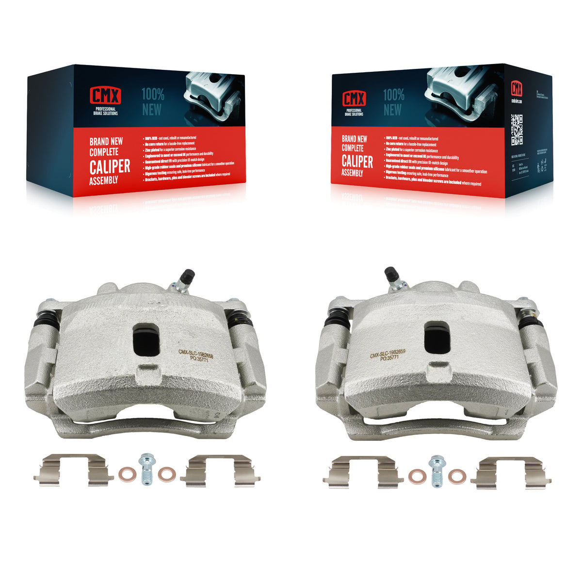 Front Disc Brake Caliper Left Right Side (Driver Passenger) Kit For Honda Civic Acura EL KBC-100652