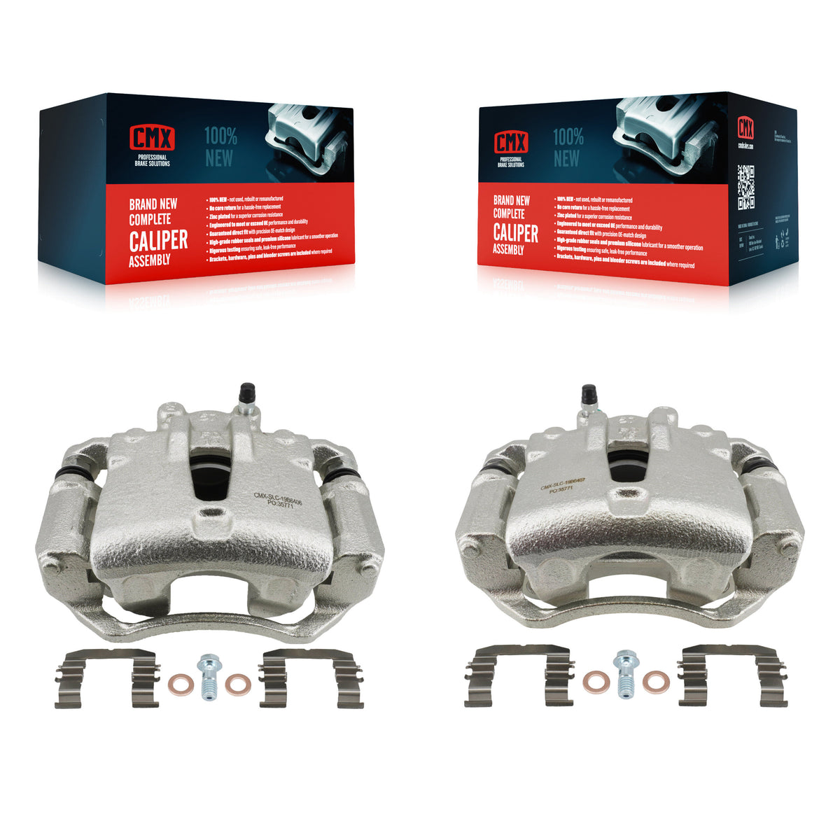 Front Brake Caliper Left Right Side (Driver Passenger) Kit For Kia Forte Koup Forte5 2.4L KBC-100654
