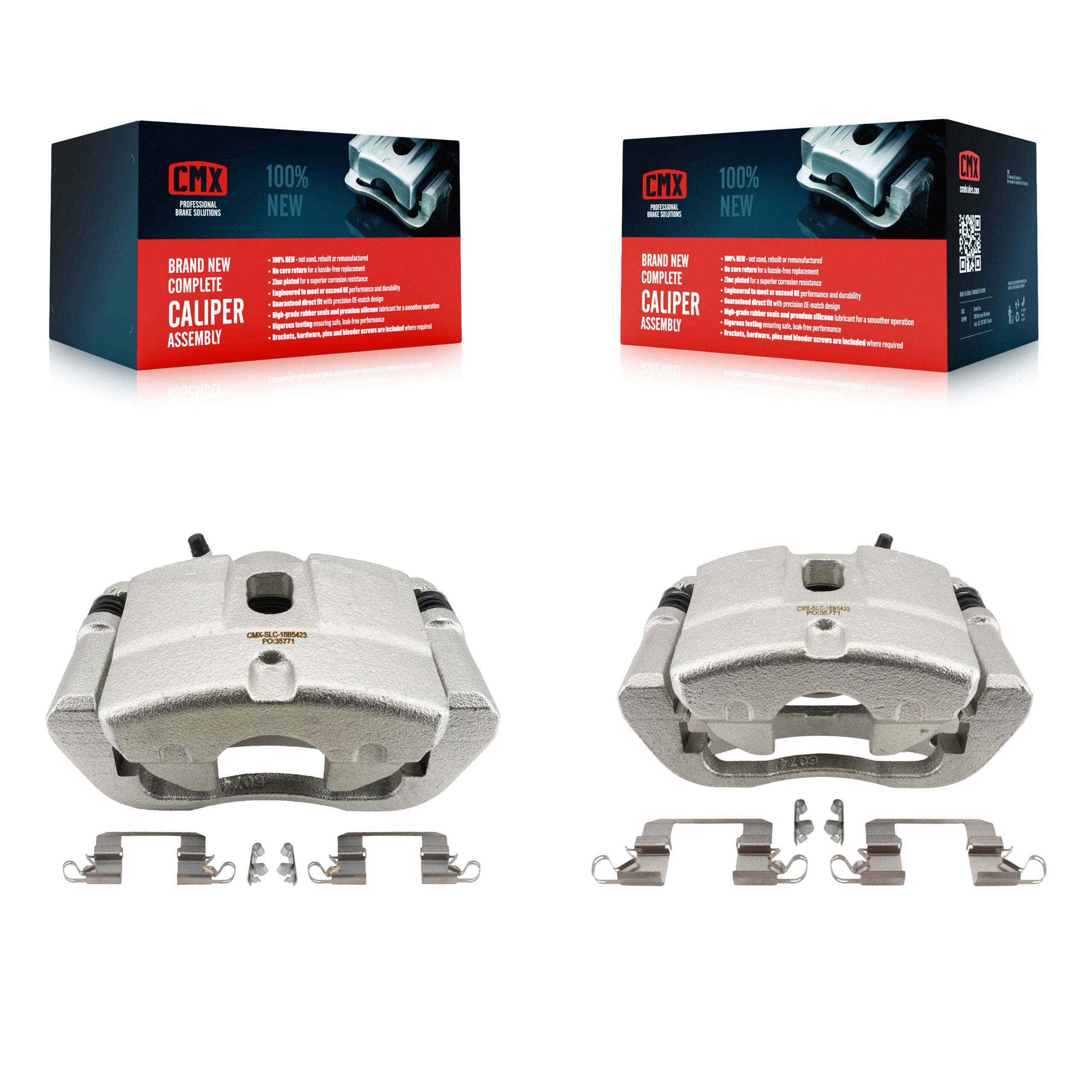 Front Brake Caliper Left Right Side (Driver Passenger) Kit For Chrysler 200 Dodge Dart KBC-100663
