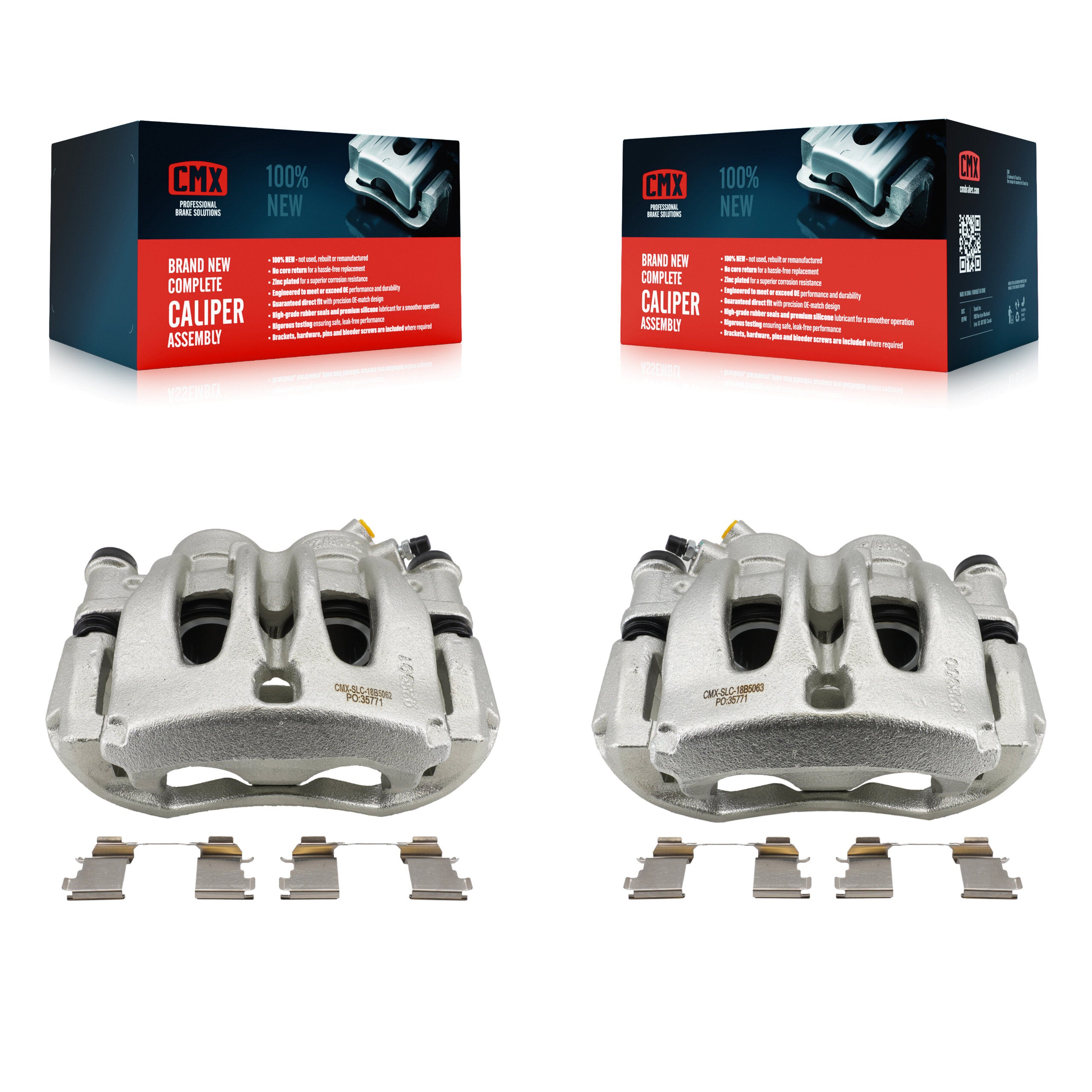Front Disc Brake Caliper Kit For Mercedes-Benz Sprinter 2500 Metris Dodge Freightliner KBC-100672