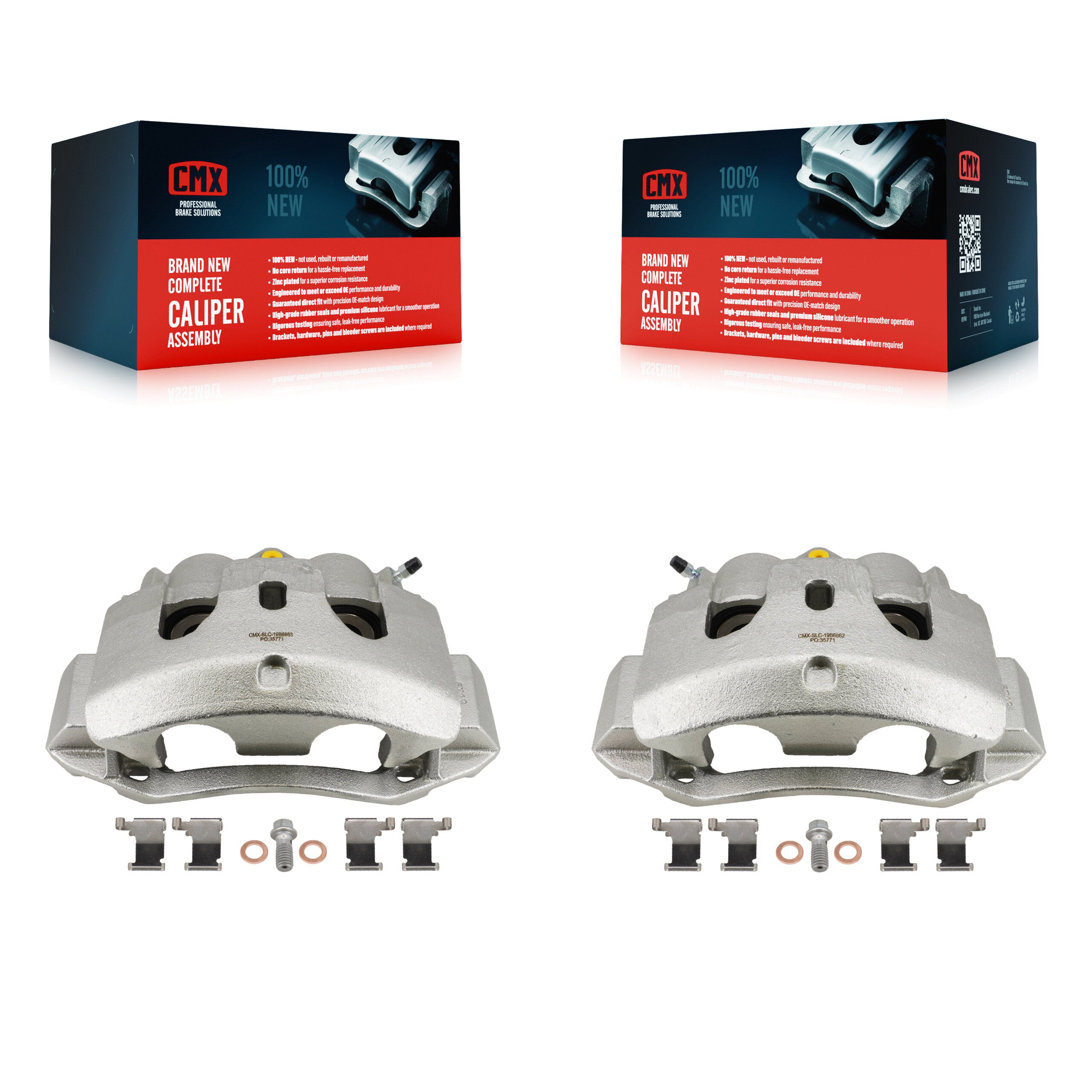 Front Disc Brake Caliper Left Right Side Kit For Nissan NV2500 TITAN XD NV3500 NV1500 KBC-100679