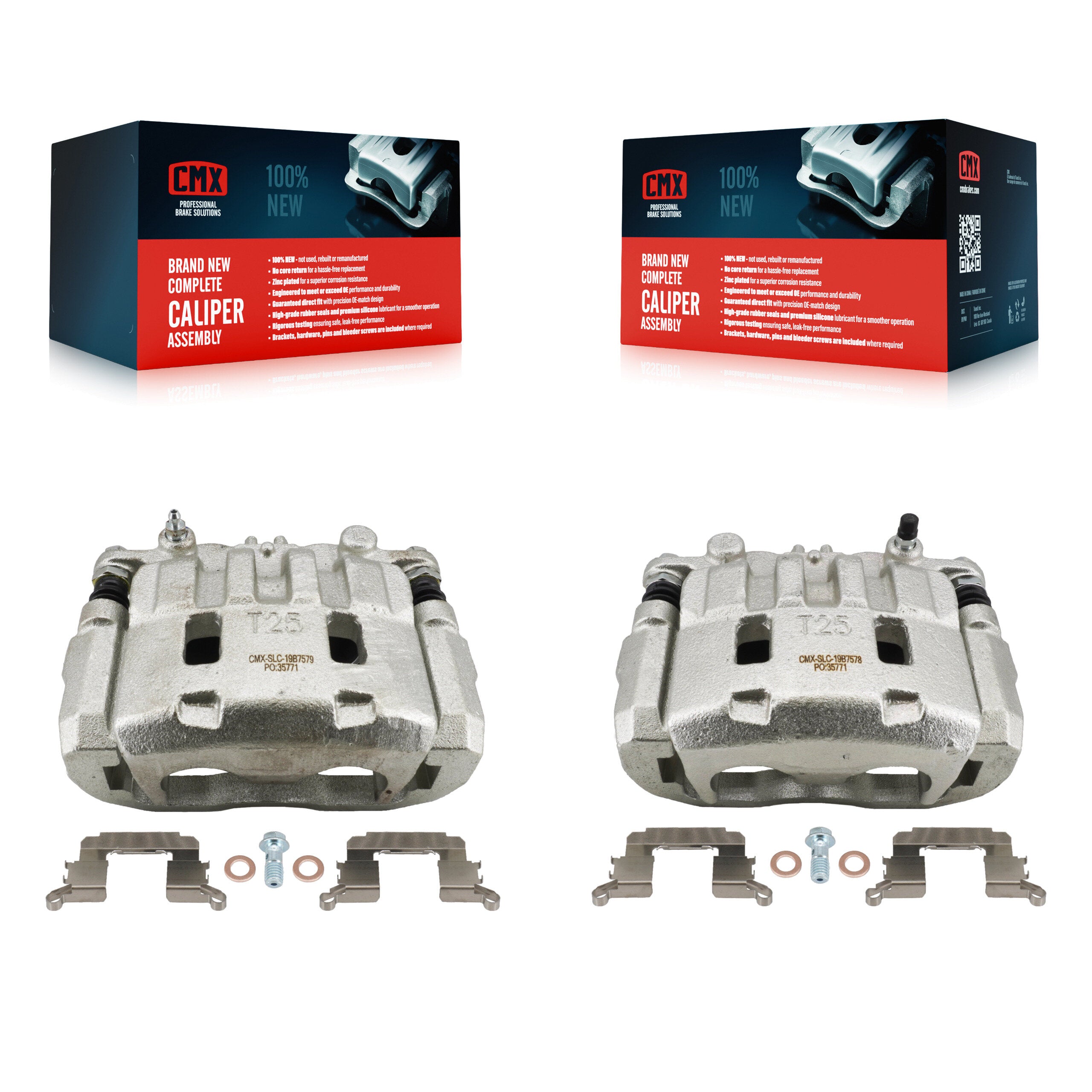 Front Disc Brake Caliper Kit For 2017-2023 Subaru Impreza With 276mm Diameter Rotor KBC-100682
