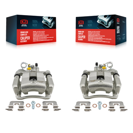 Rear Disc Brake Caliper Left Right Side (Driver Passenger) Kit For Kia Rio Hyundai Accent KBC-100698