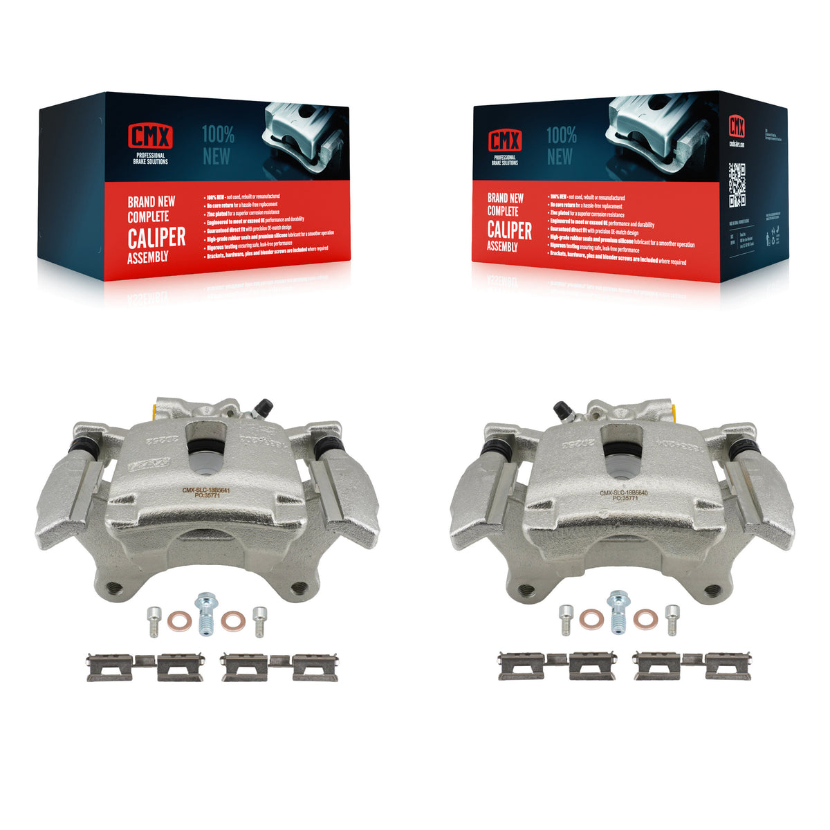 Rear Disc Brake Caliper Assembly Left Right Side (Driver Passenger) Kit For Ford F-150 KBC-100704