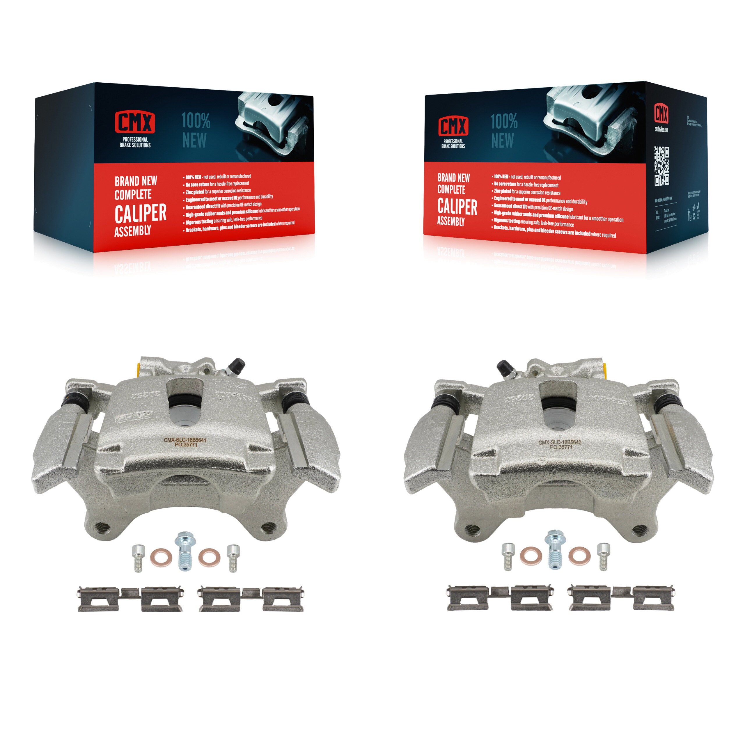 Rear Disc Brake Caliper Assembly Left Right Side (Driver Passenger) Kit For Ford F-150 KBC-100704