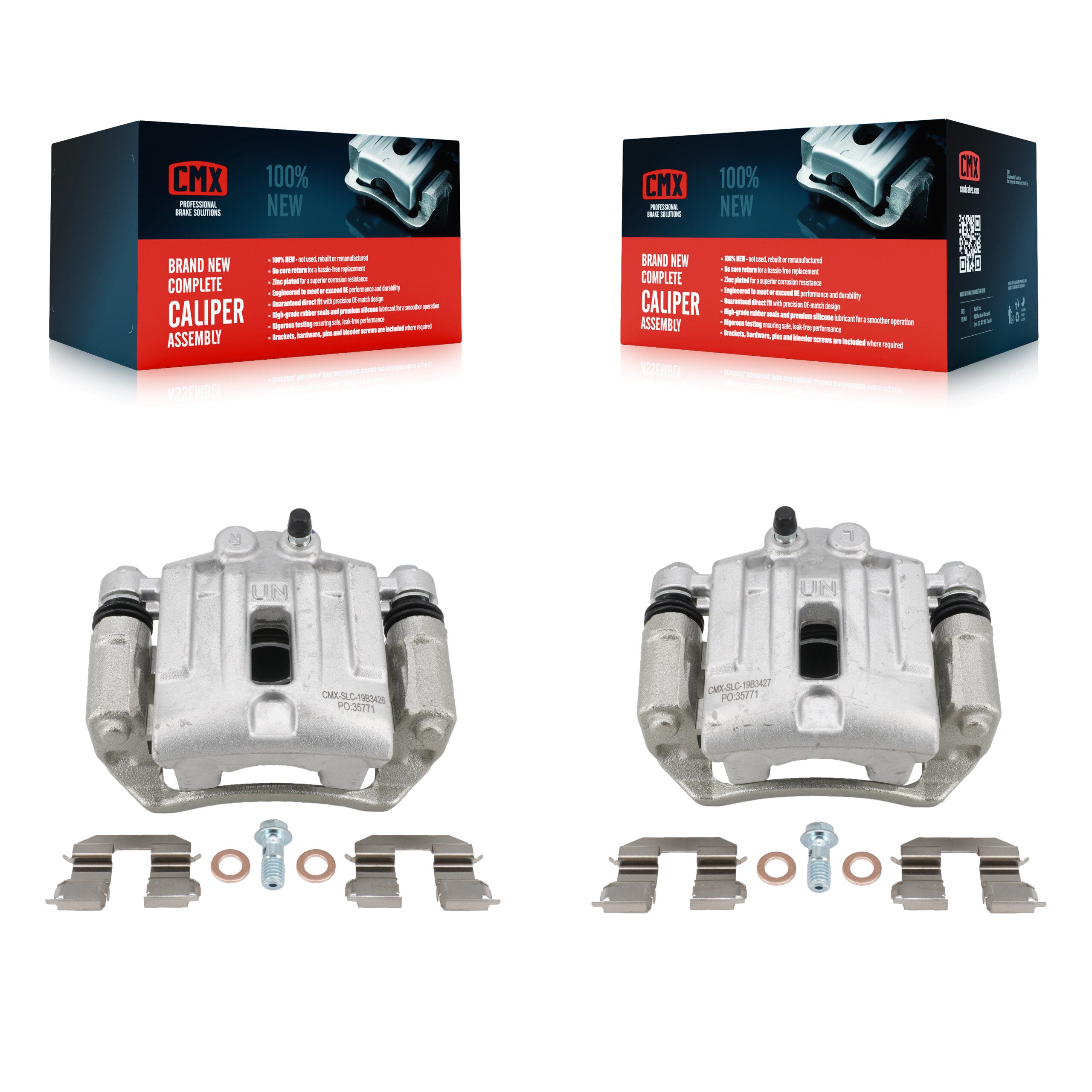 Rear Disc Brake Caliper Left Right Side (Driver Passenger) Kit For 2007-2009 Kia Rondo KBC-100706