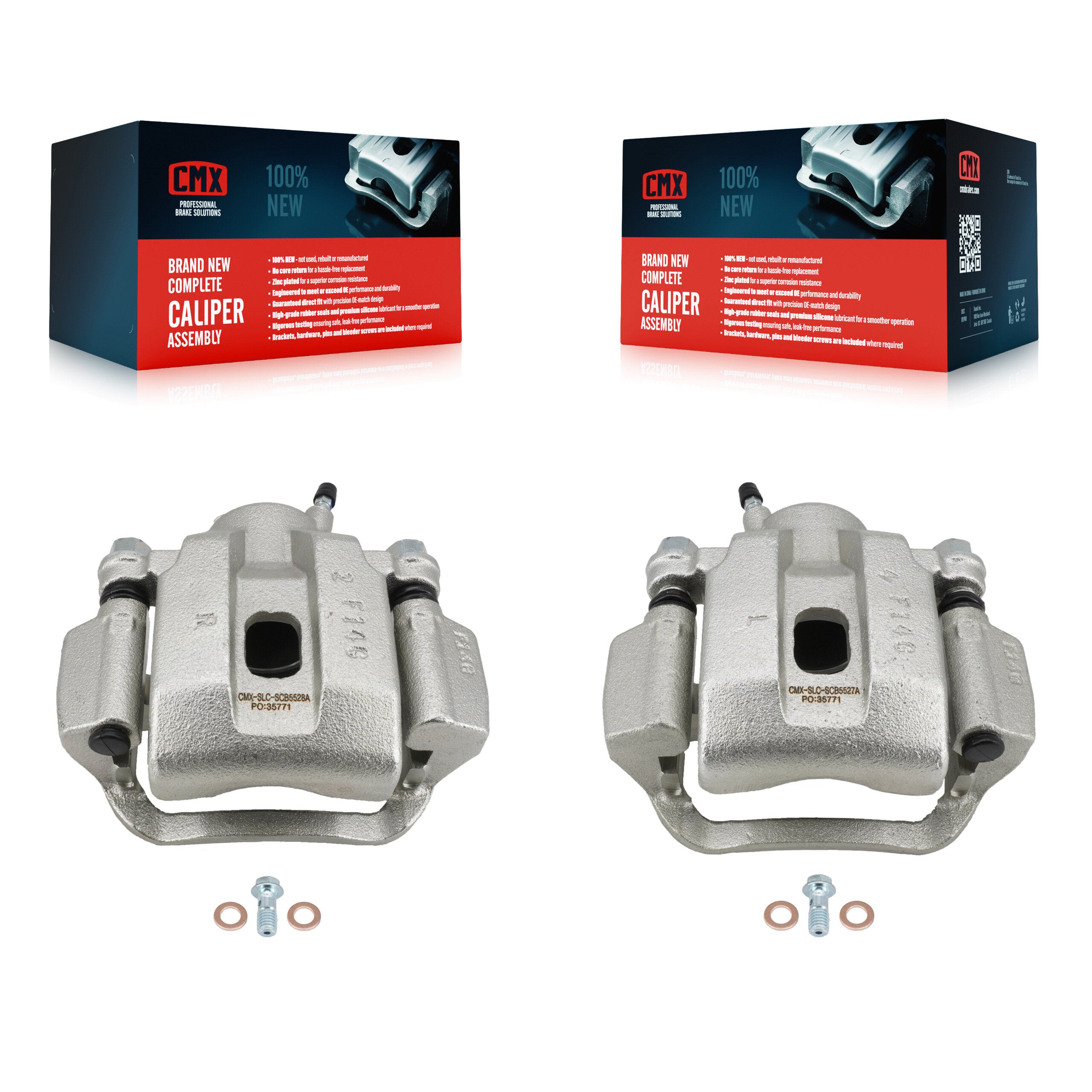 Rear Disc Brake Caliper Left Right Side (Driver Passenger) Kit For Toyota Tundra Sequoia KBC-100709