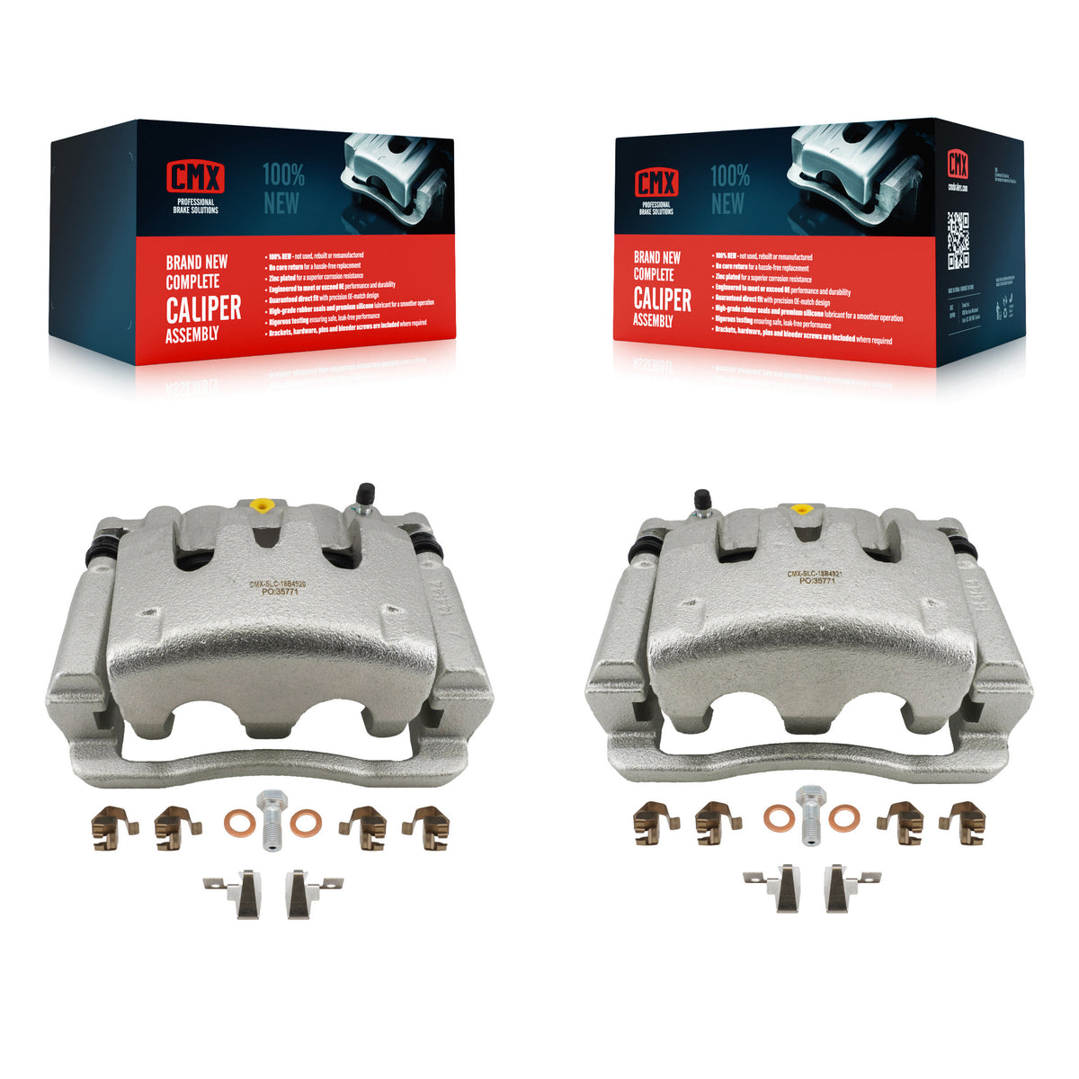 Rear Brake Caliper Kit For 2005-2007 Ford F-350 Super Duty F-250 With Single Wheels KBC-100718