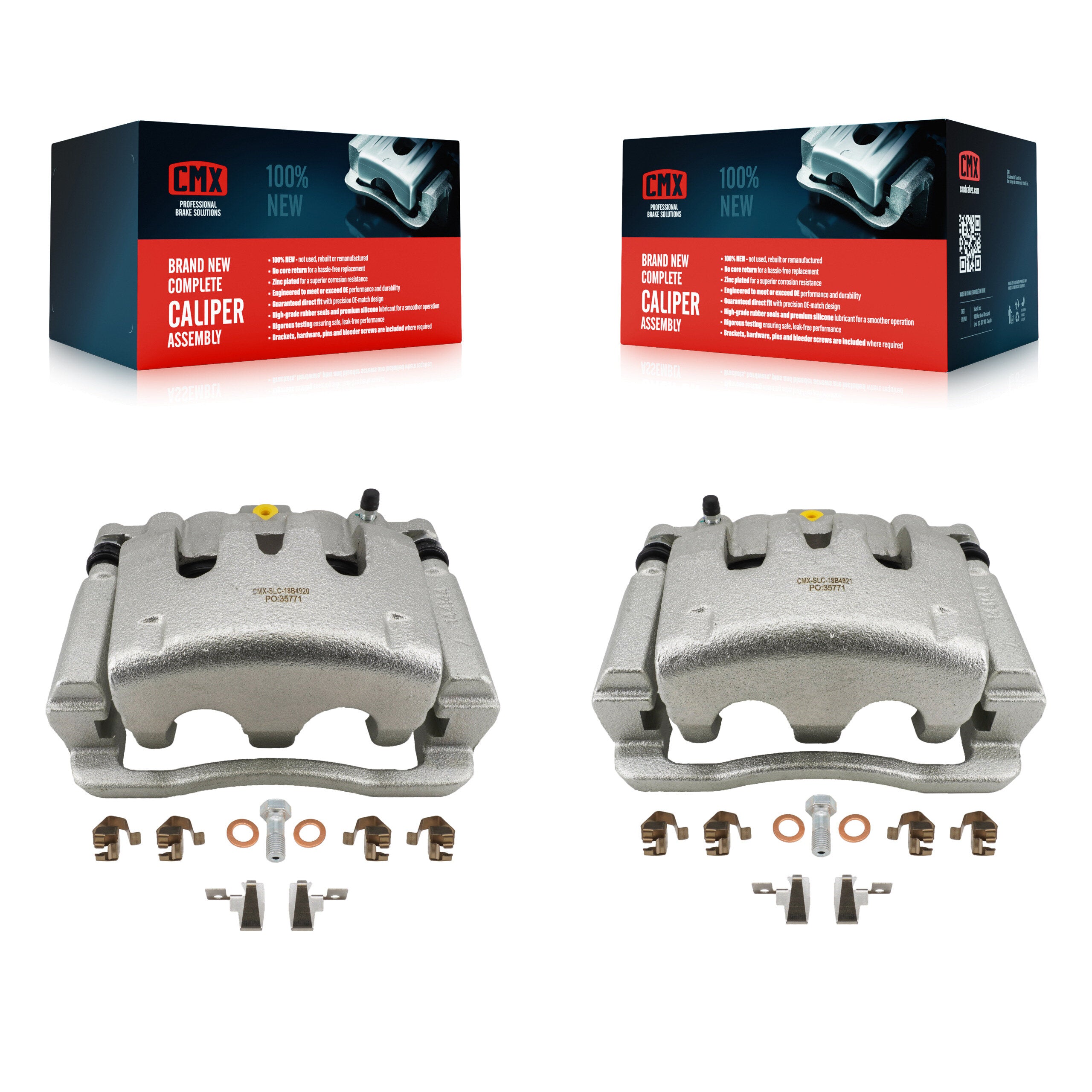 Rear Brake Caliper Kit For 2005-2007 Ford F-350 Super Duty F-250 With Single Wheels KBC-100718