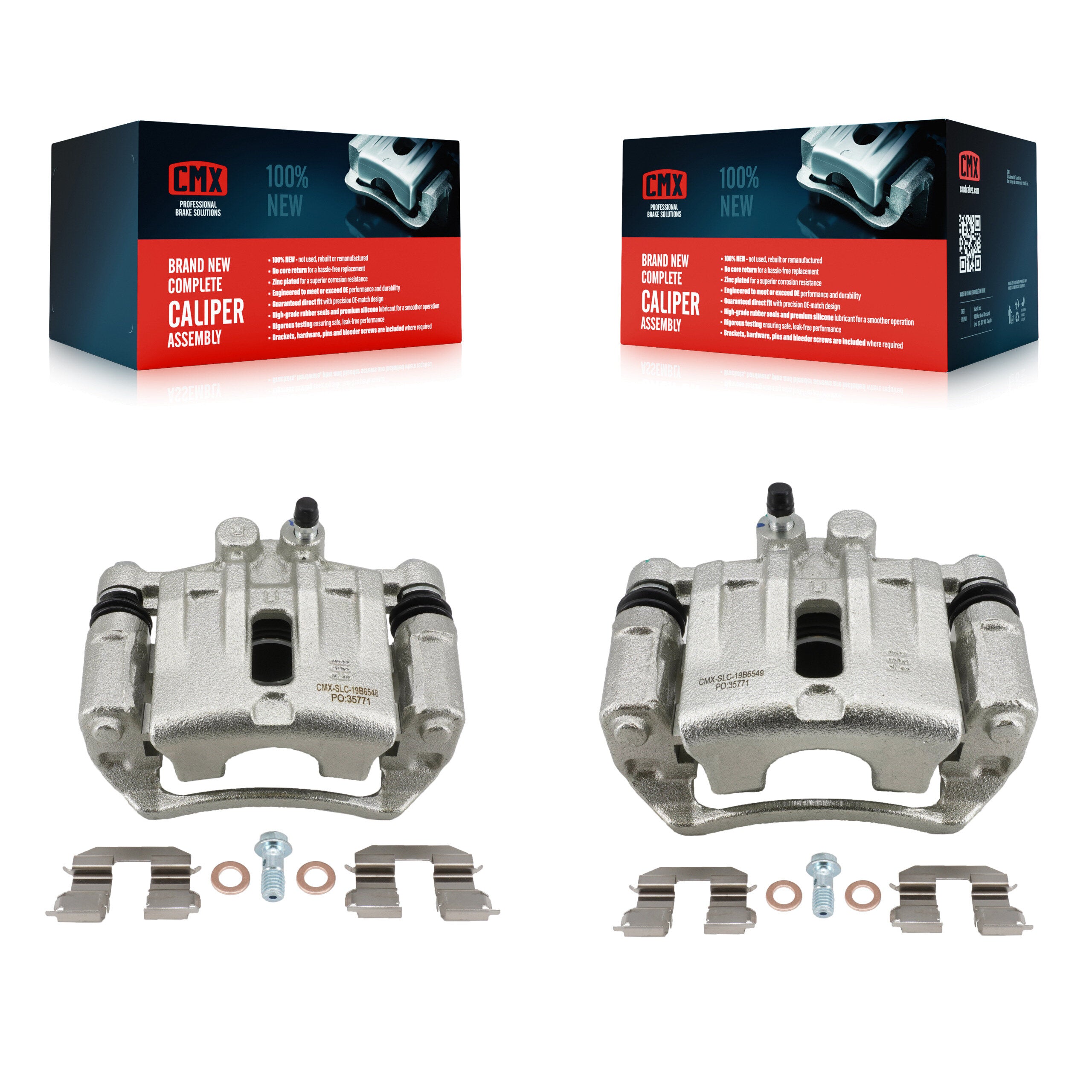 Rear Disc Brake Caliper Left Right Side (Driver Passenger) Kit For 2010-2012 Kia Rondo KBC-100720