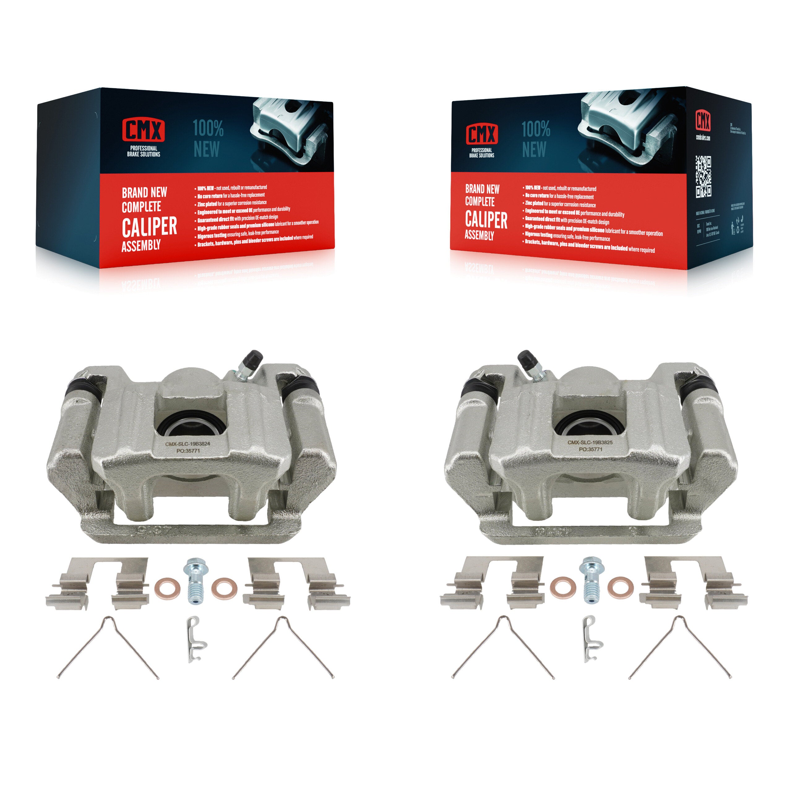 Rear Disc Brake Caliper Left Right Side (Driver Passenger) Kit For 2009-2015 Honda Pilot KBC-100727