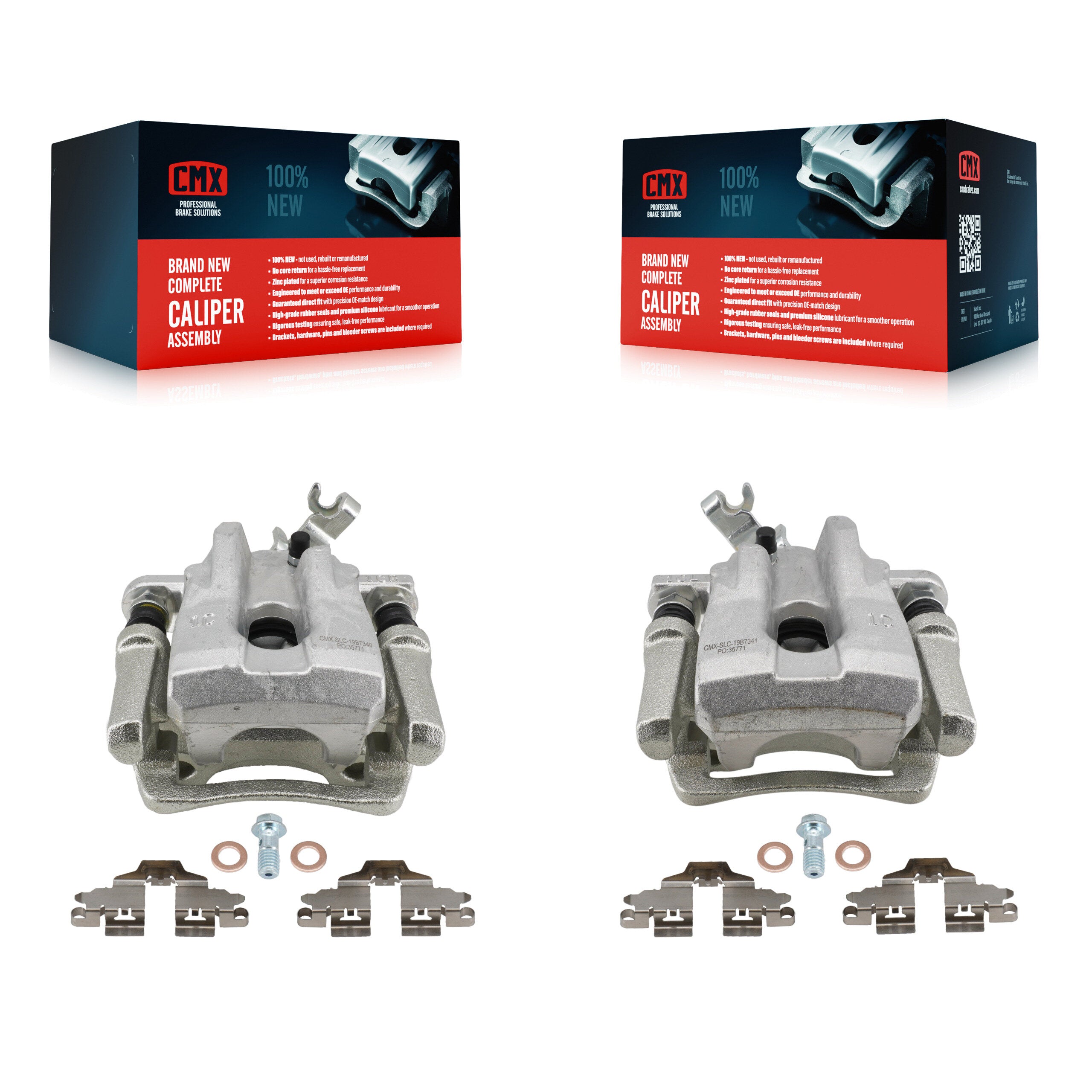 Rear Brake Caliper Left Right (Driver Passenger) Kit For Toyota Corolla Prius Prime AWD-e KBC-100736