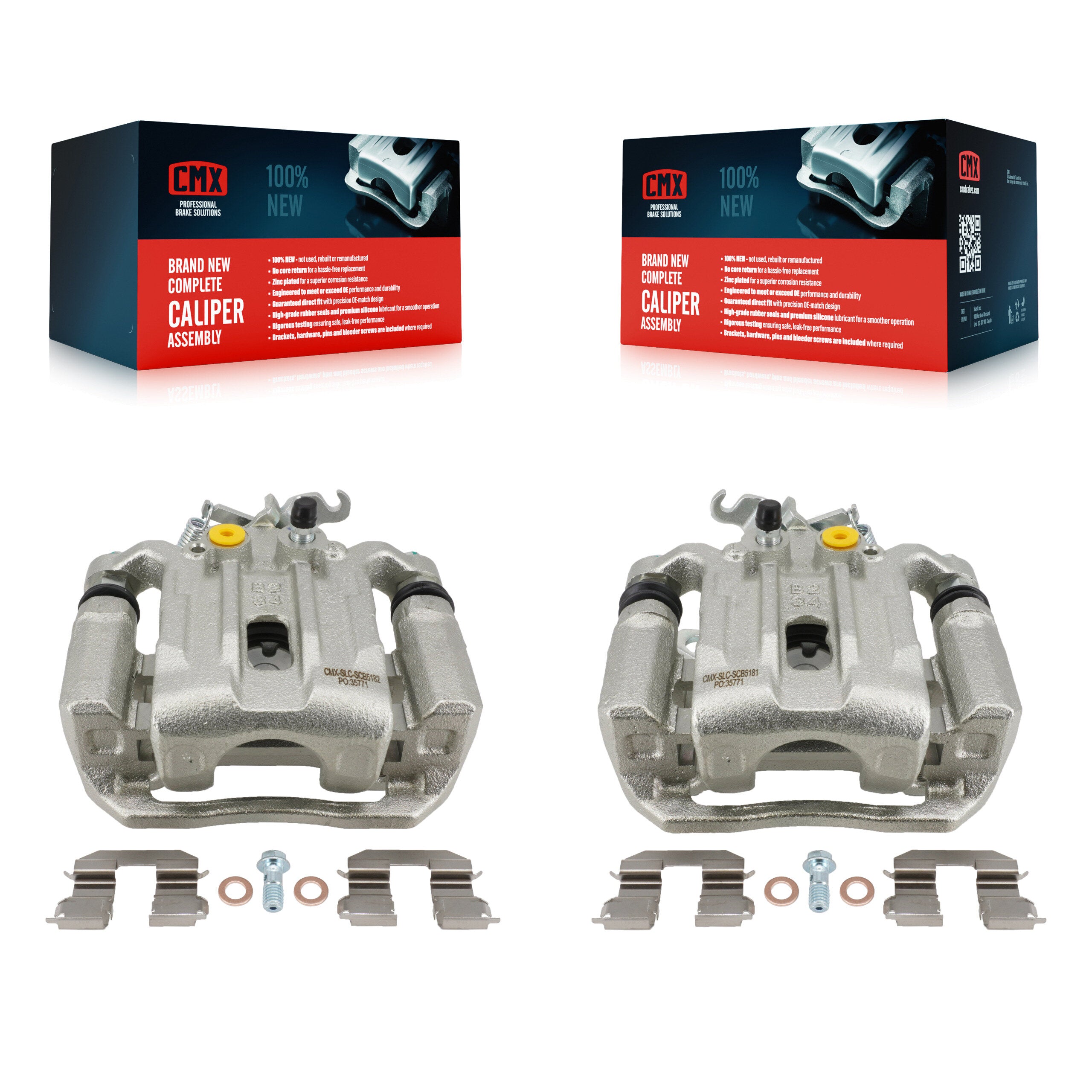 Rear Disc Brake Caliper Assembly Left Right Side (Driver Passenger) Kit For Hyundai Kona KBC-100739
