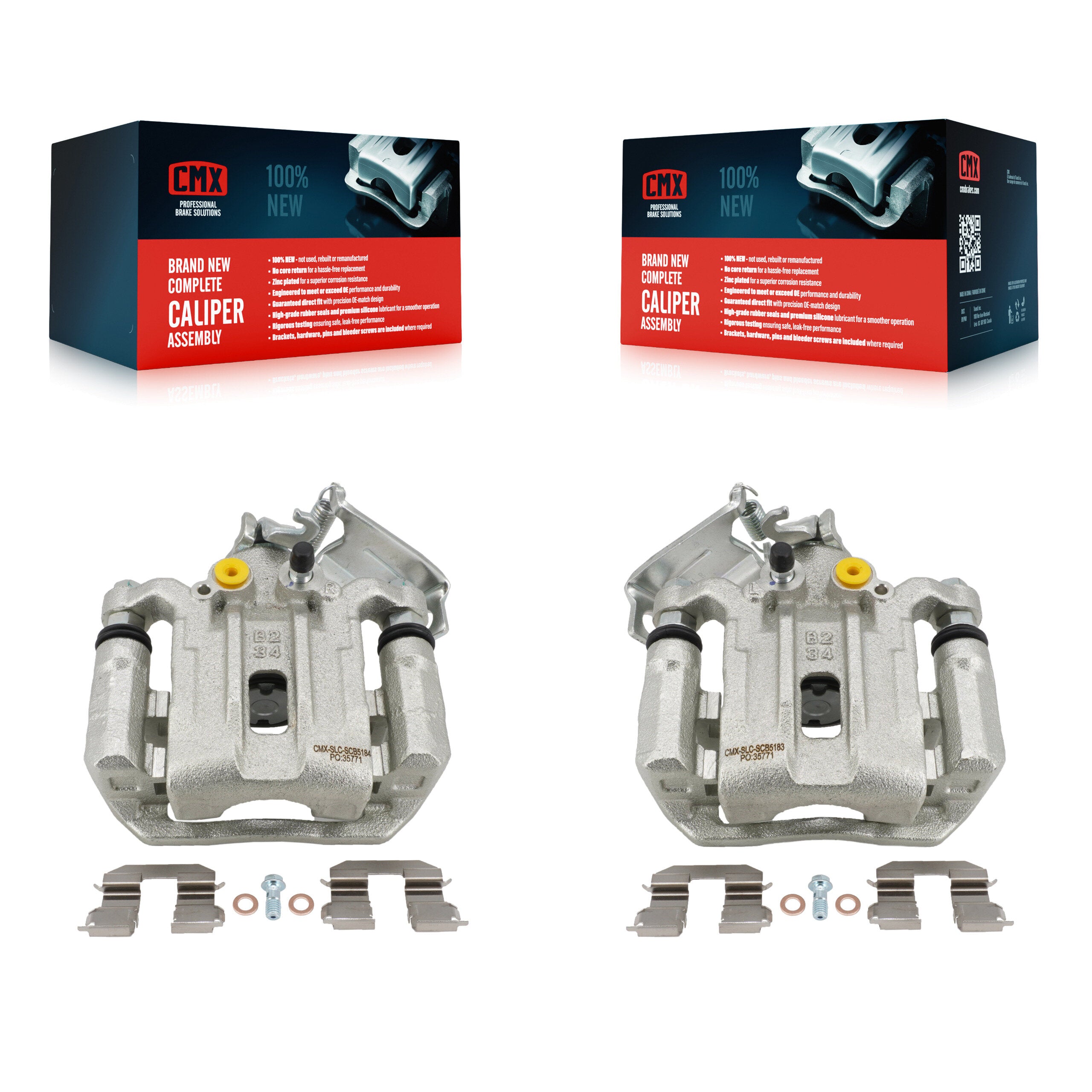 Rear Disc Brake Caliper Assembly Left Right Side (Driver Passenger) Kit For Hyundai Kona KBC-100740