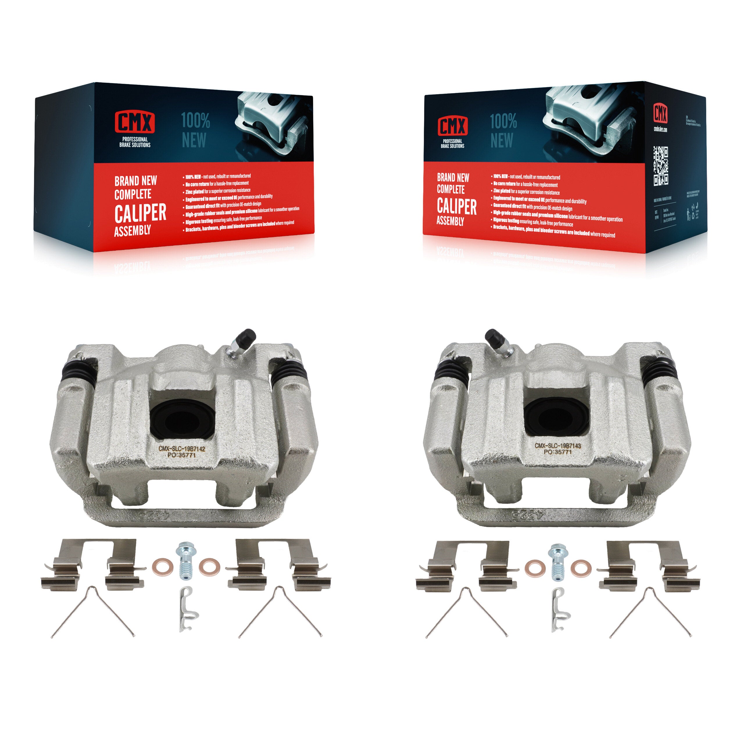 Rear Brake Caliper Left Right (Driver Passenger) Kit For Honda Pilot Ridgeline Acura MDX KBC-100741