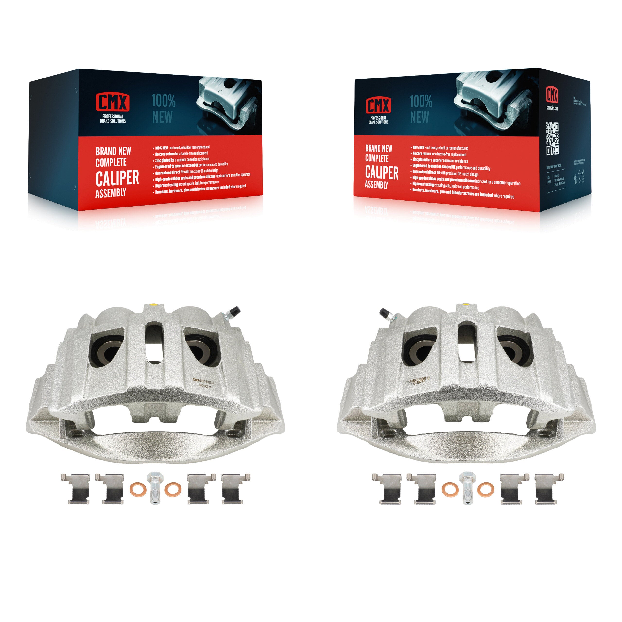 Rear Disc Brake Caliper Left Right Side (Driver Passenger) Kit For Ford E-450 Super Duty KBC-100747