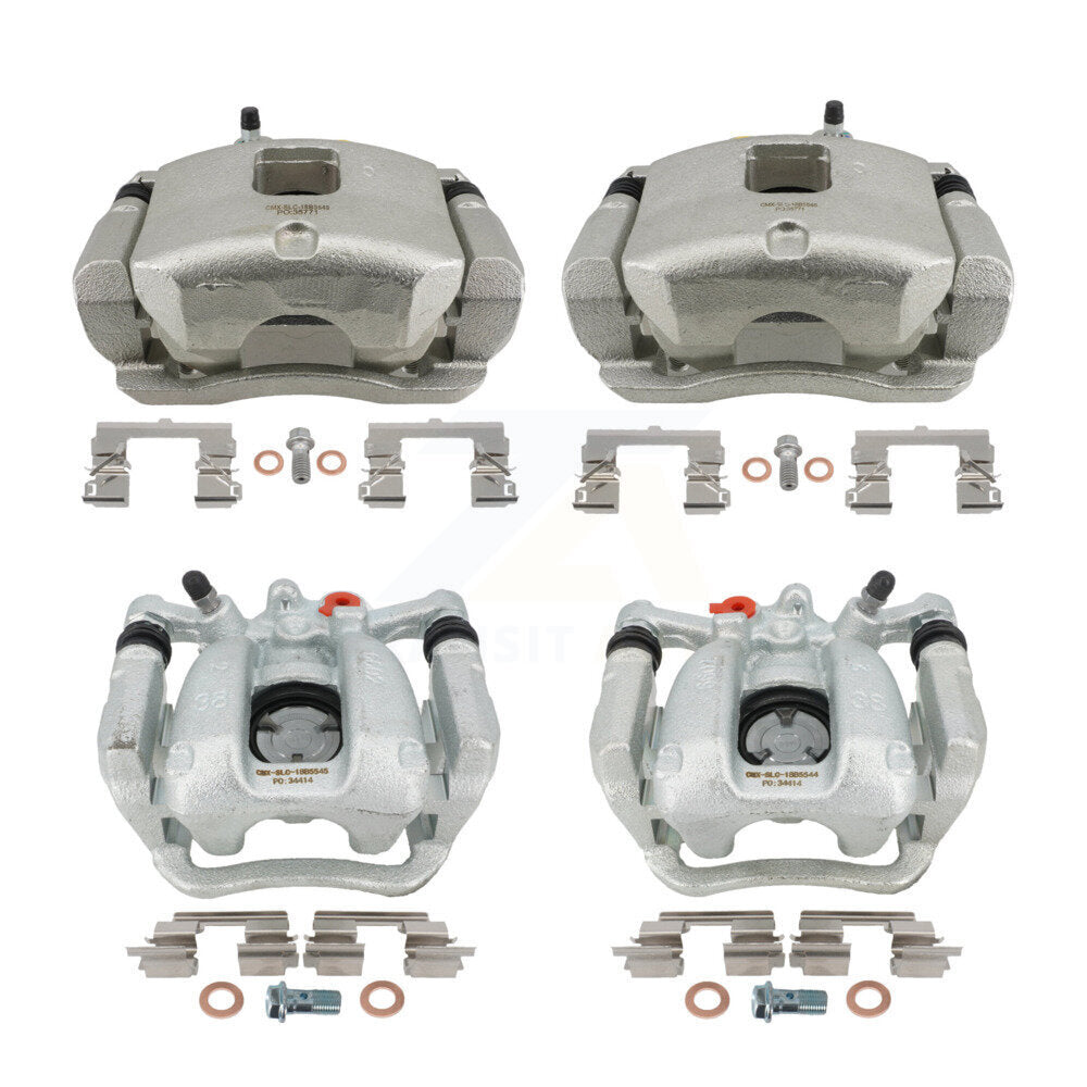Front Rear Brake Caliper Left Right Side Kit For 2018-2022 Chevrolet Equinox GMC Terrain KBC-100763