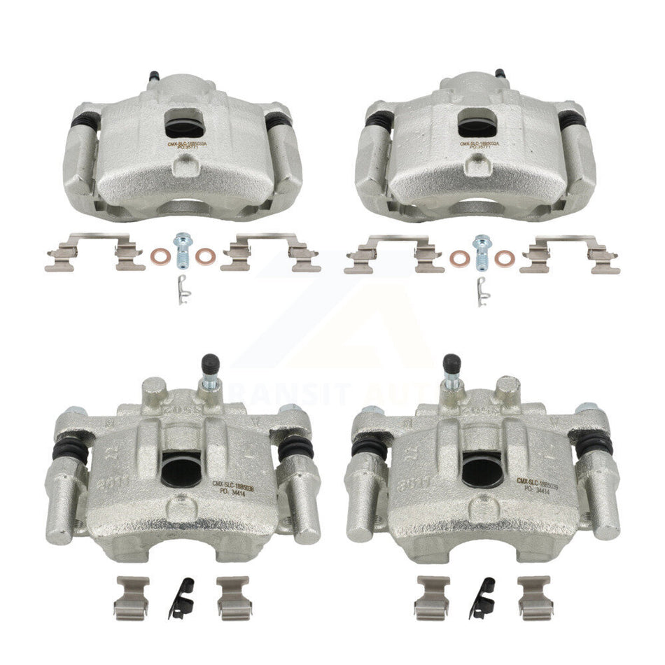Front Rear Brake Caliper Kit For 2010-2012 Dodge Caliber With 276mm Diameter Rotor KBC-100772