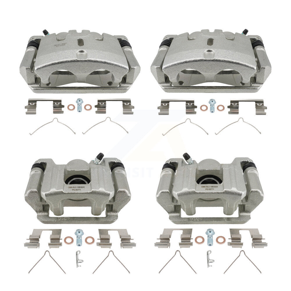 Front Rear Brake Caliper Left Right Side (Driver Passenger) Kit For 2009-2015 Honda Pilot KBC-100779