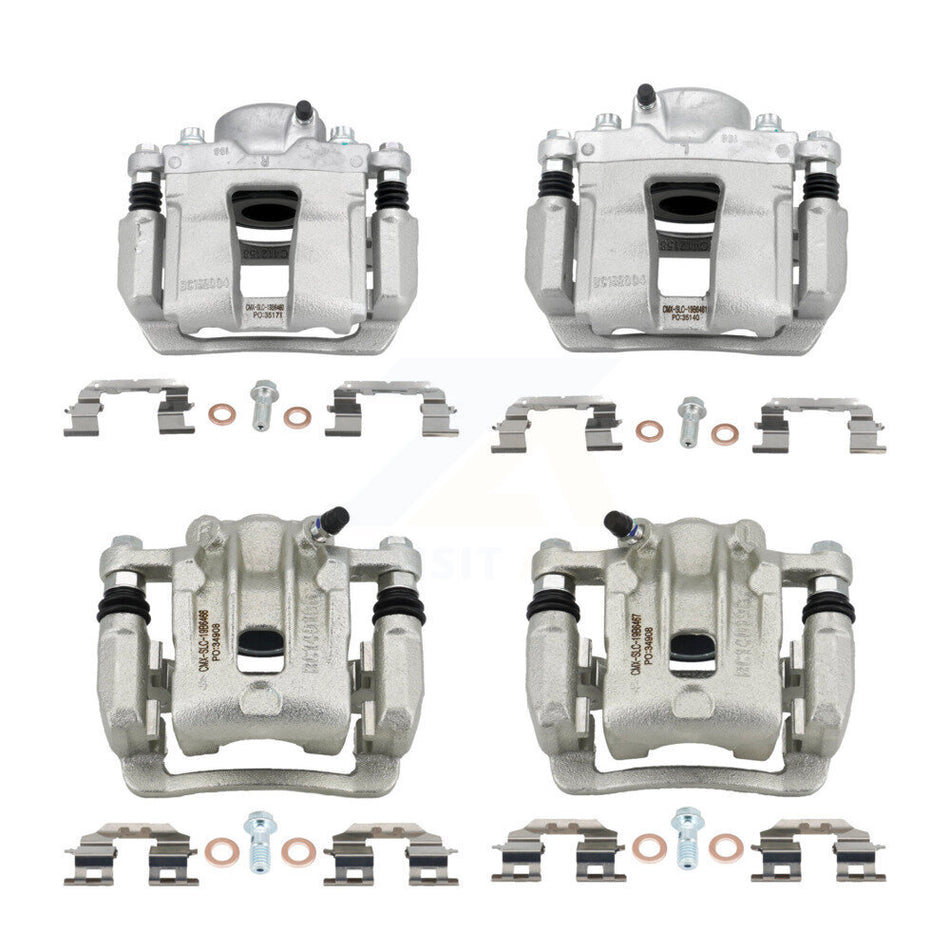 Front Rear Brake Caliper Kit For 16 Kia Optima 2.4L with FULL HYBRID EV-GAS (FHEV) engine KBC-100792