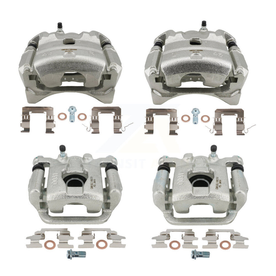 Front Rear Brake Caliper Left Right (Driver Passenger) Kit For 2013 Nissan Altima Coupe KBC-100810