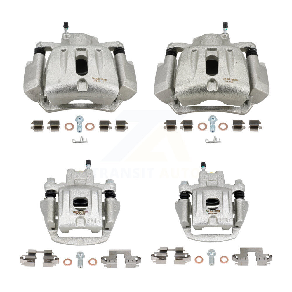 Front Rear Brake Caliper Left Right Side (Driver Passenger) Kit For Toyota Highlander KBC-100843