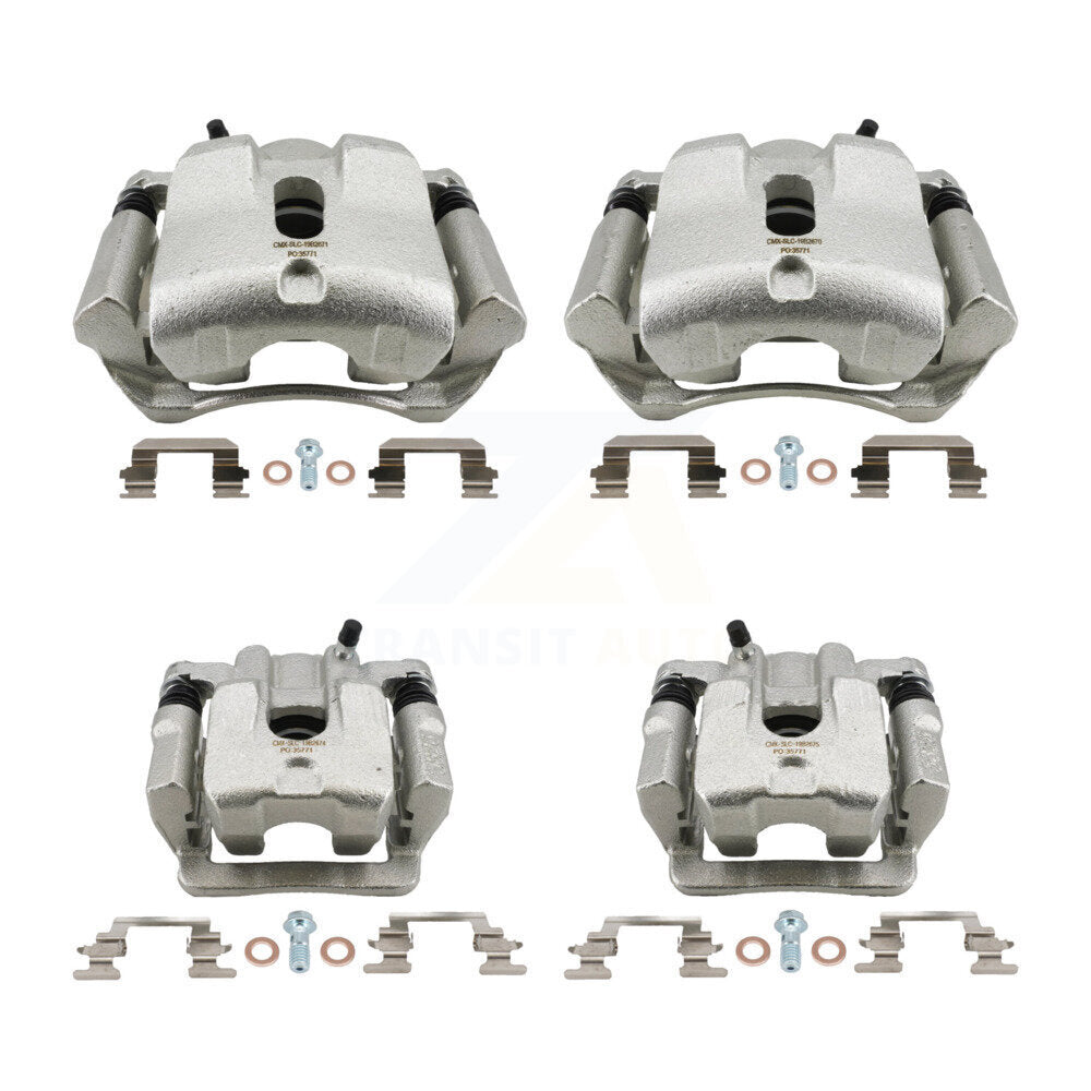 Front Rear Brake Caliper Left Right Side (Driver Passenger) Kit For 2003-2008 Honda Pilot KBC-100844