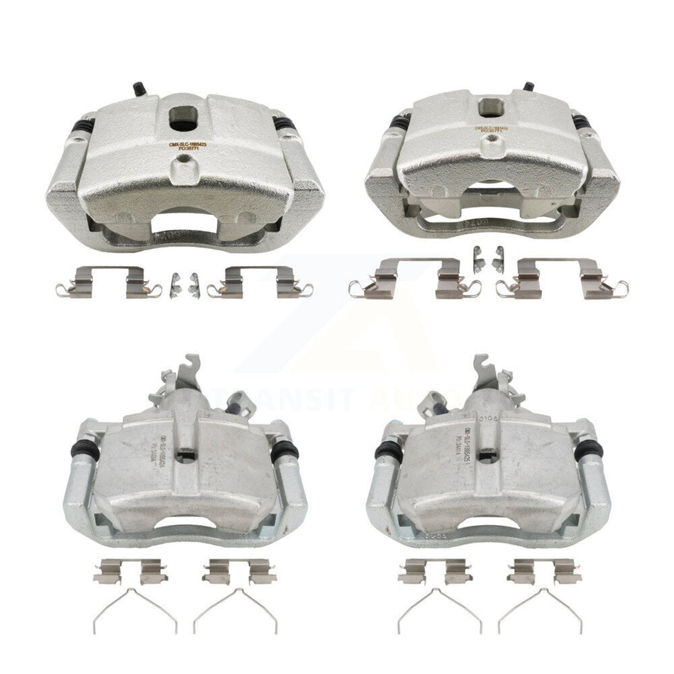 Front Rear Brake Caliper Left Right Side (Driver Passenger) Kit For 2013-2016 Dodge Dart KBC-100849