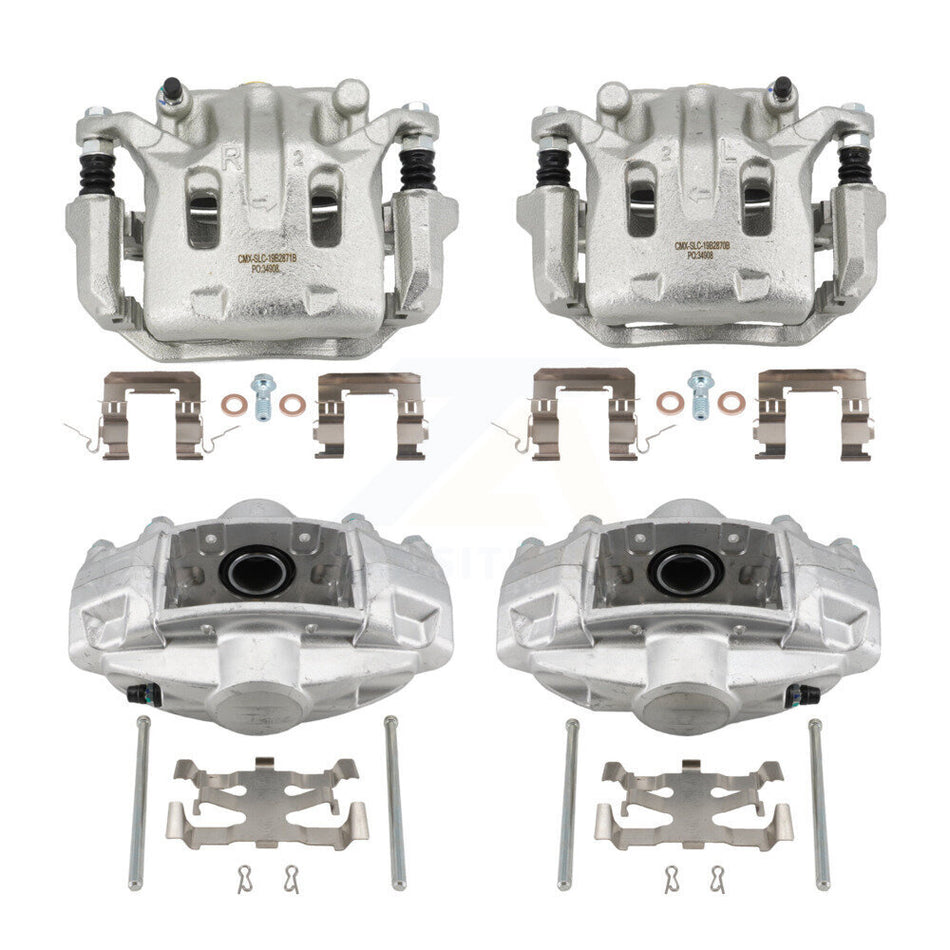 Front Rear Brake Caliper (Left Right) Kit For Nissan 370Z INFINITI M37 Q70 Q70L M56 M35h KBC-100865
