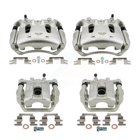 Front Rear Disc Brake Caliper Left Right Side (Driver Passenger) Kit For Nissan LEAF KBC-100872