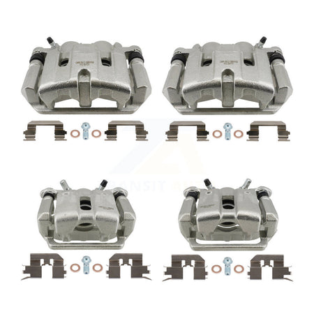Front Rear Brake Caliper Left Right Side (Driver Passenger) Kit For 2009-2014 Acura TL KBC-100880